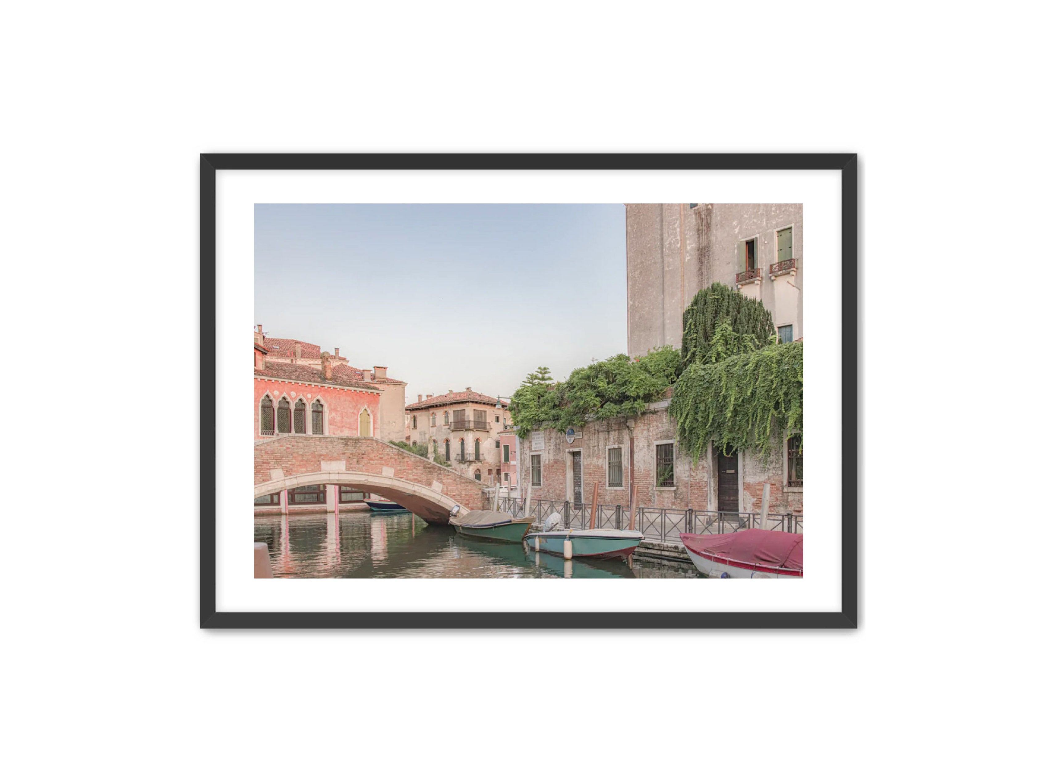 photography Prints 'BOATS ON THE VENETIAN CANAL' Erin Rudzinski