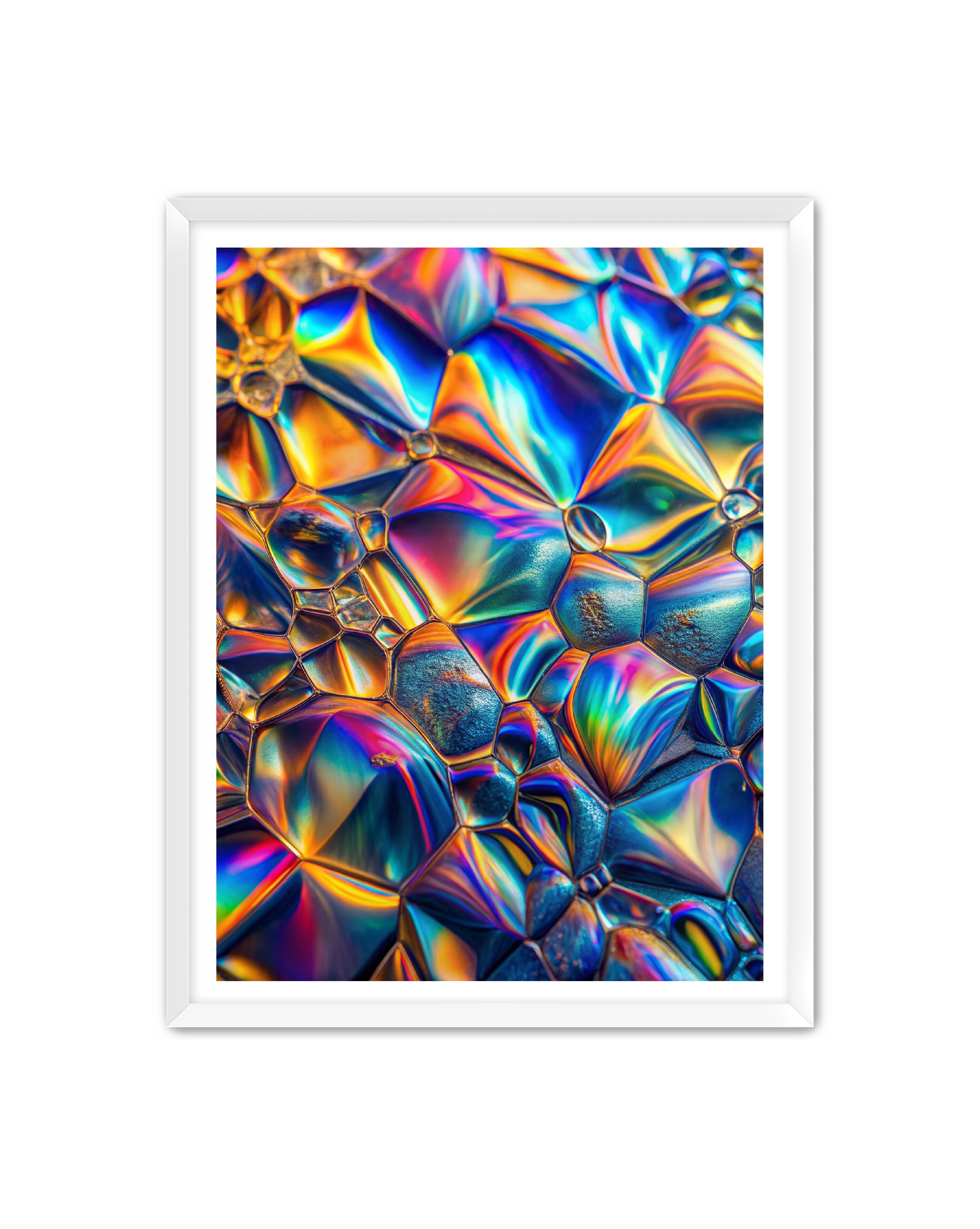 Abstract Prints 'Lucid Motion' Apricus Art Collection