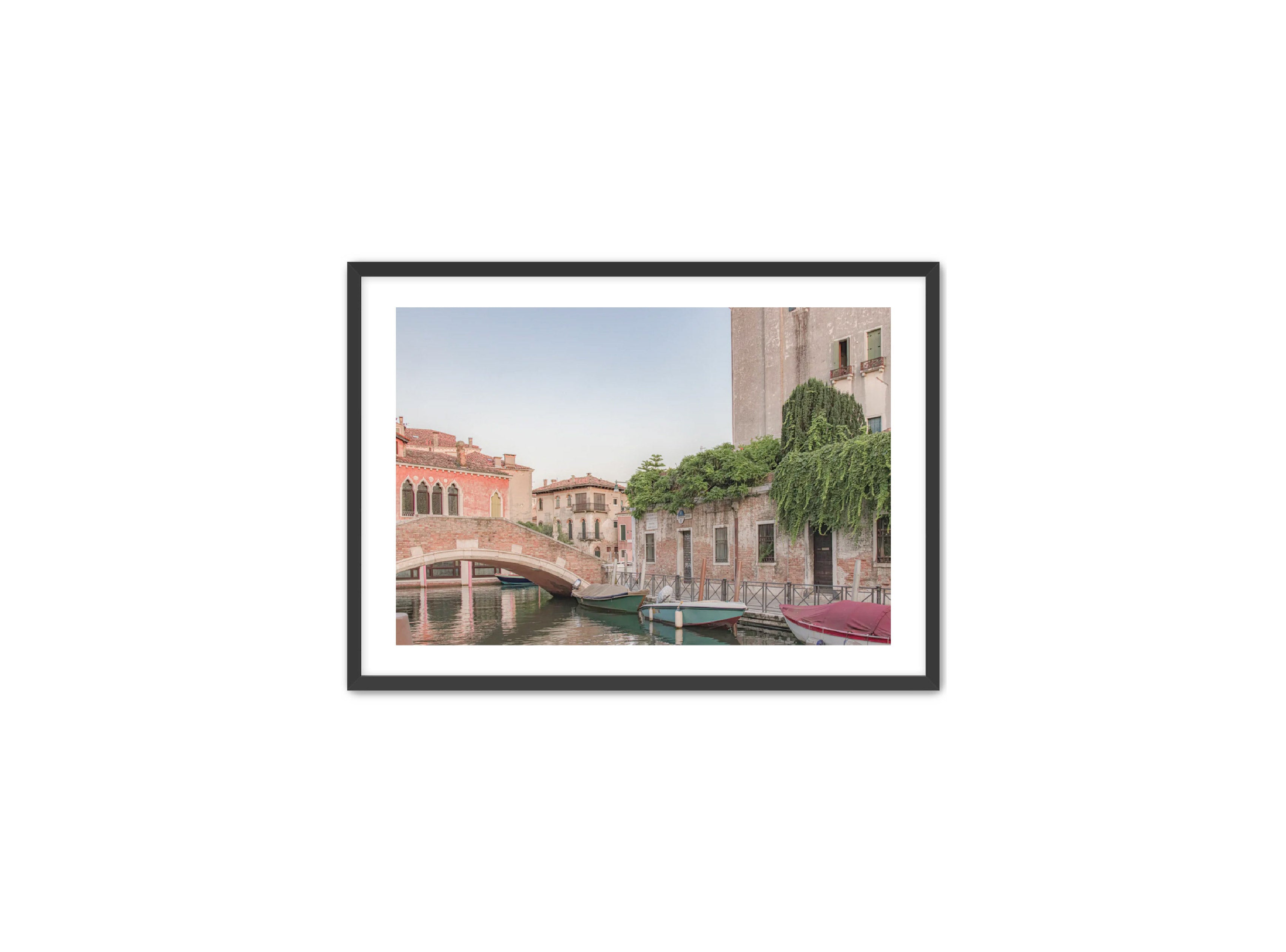 photography Prints 'BOATS ON THE VENETIAN CANAL' Erin Rudzinski