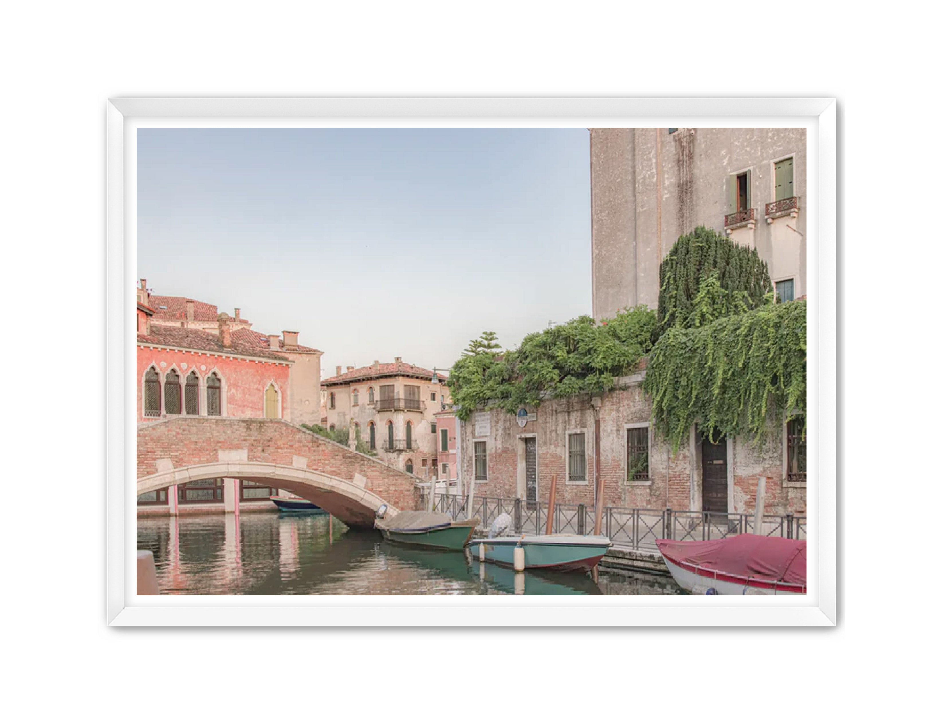 photography Prints 'BOATS ON THE VENETIAN CANAL' Erin Rudzinski