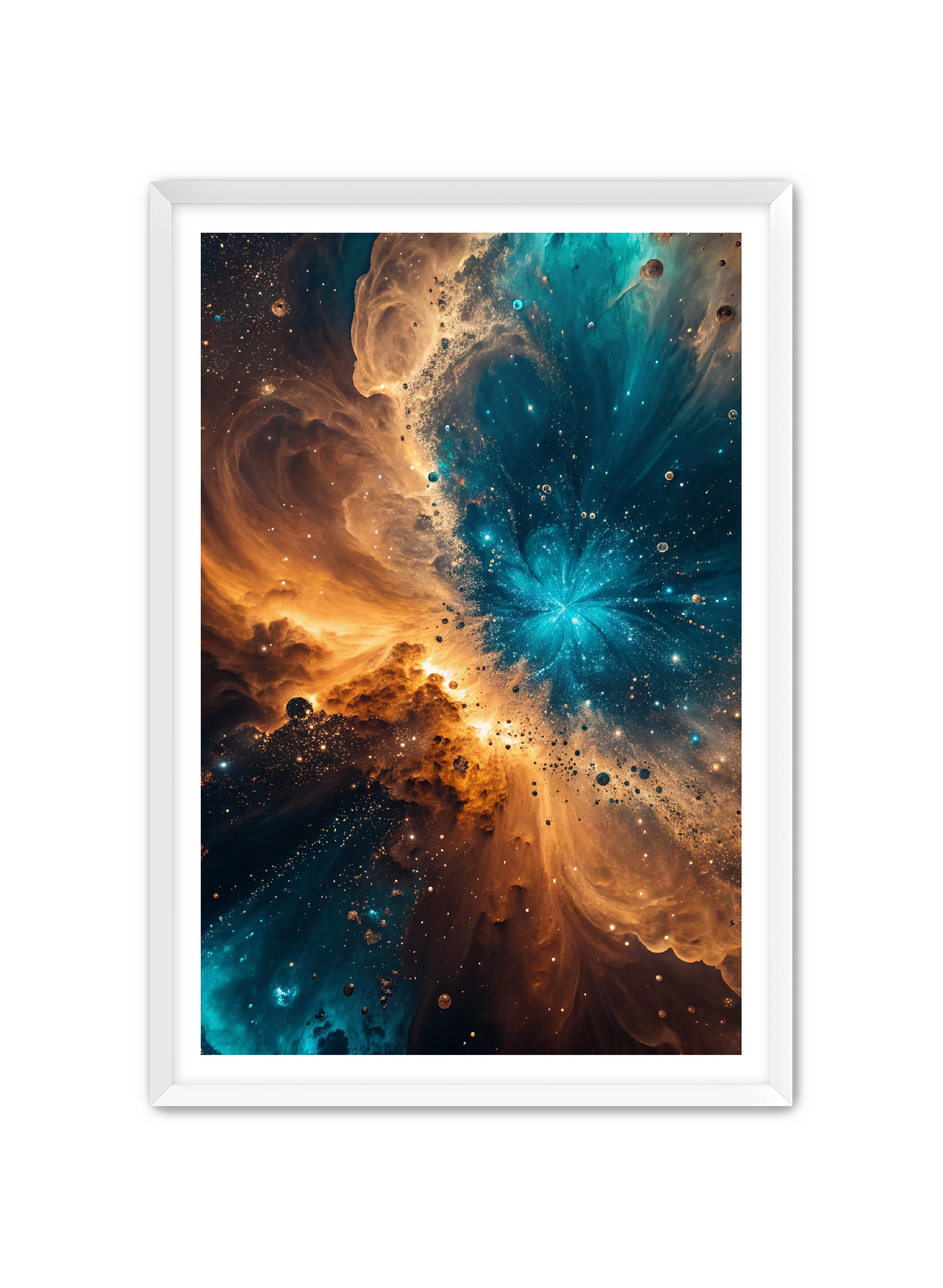 Abstract Prints 'The Universe' Apricus Art Collection