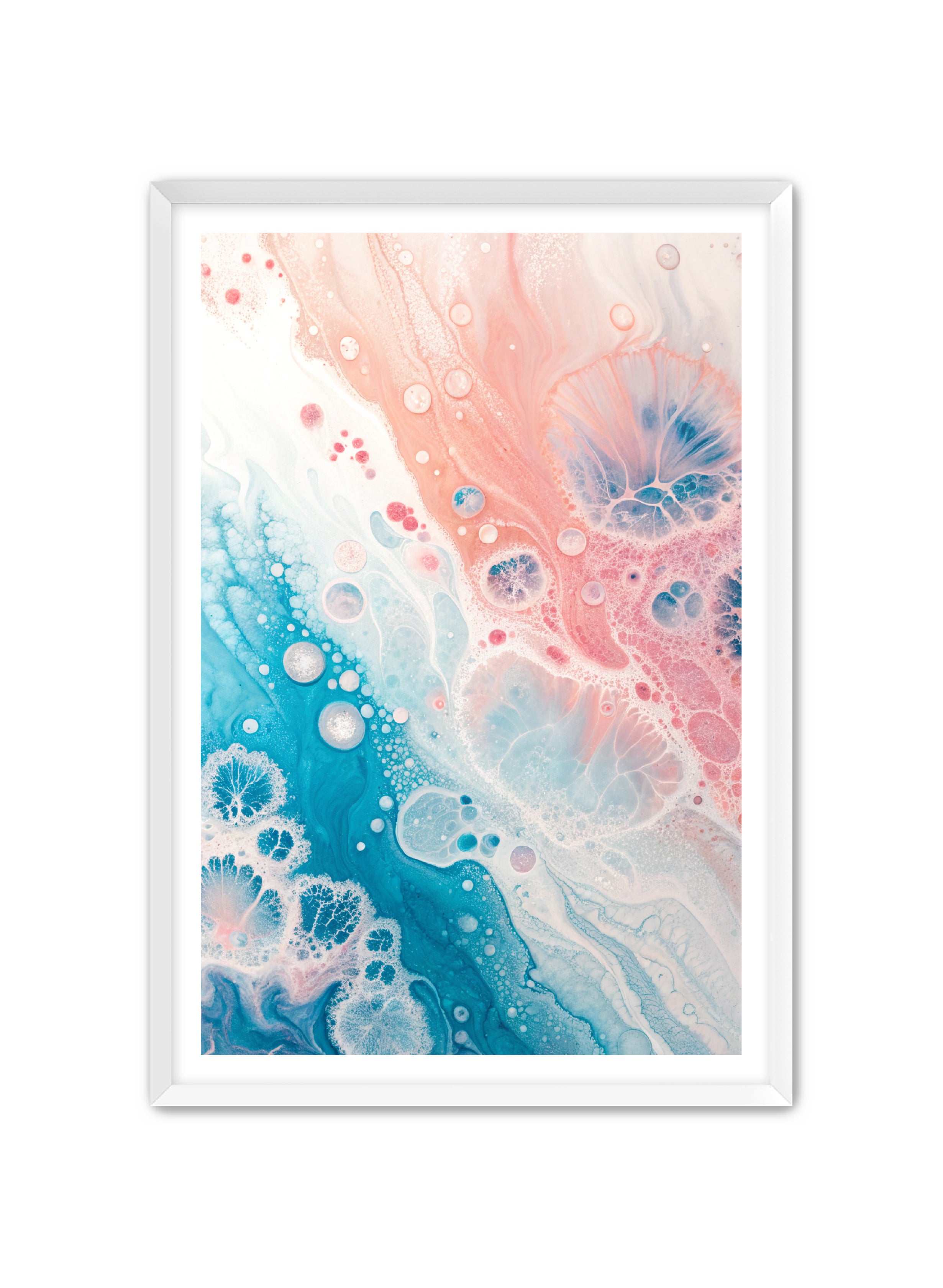 Abstract Prints 'Ember Spiral' Apricus Art Collection