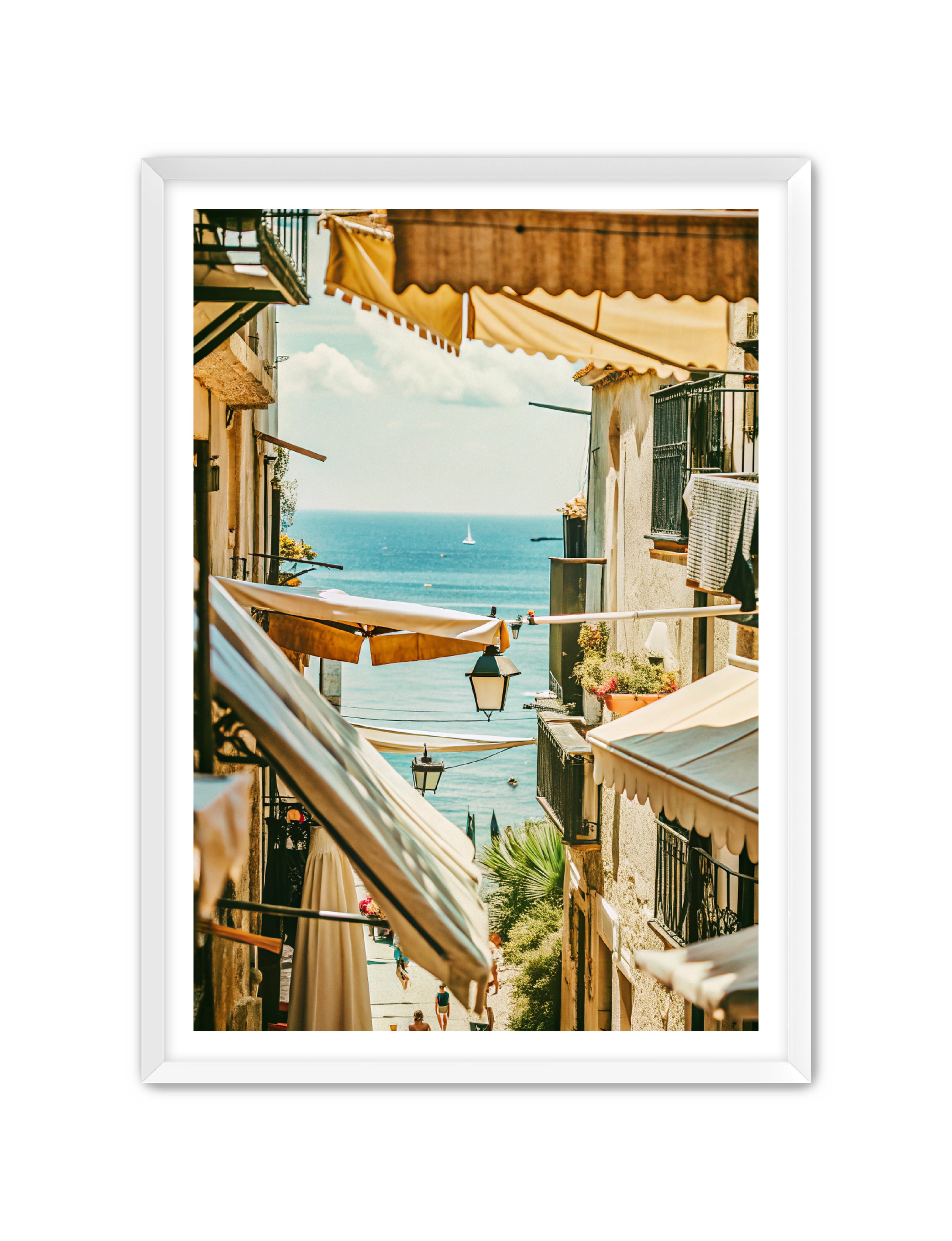 Apricus Prints La Bella Vita 'Ocean Glimpse in the Warmth' Apricus Art Collection