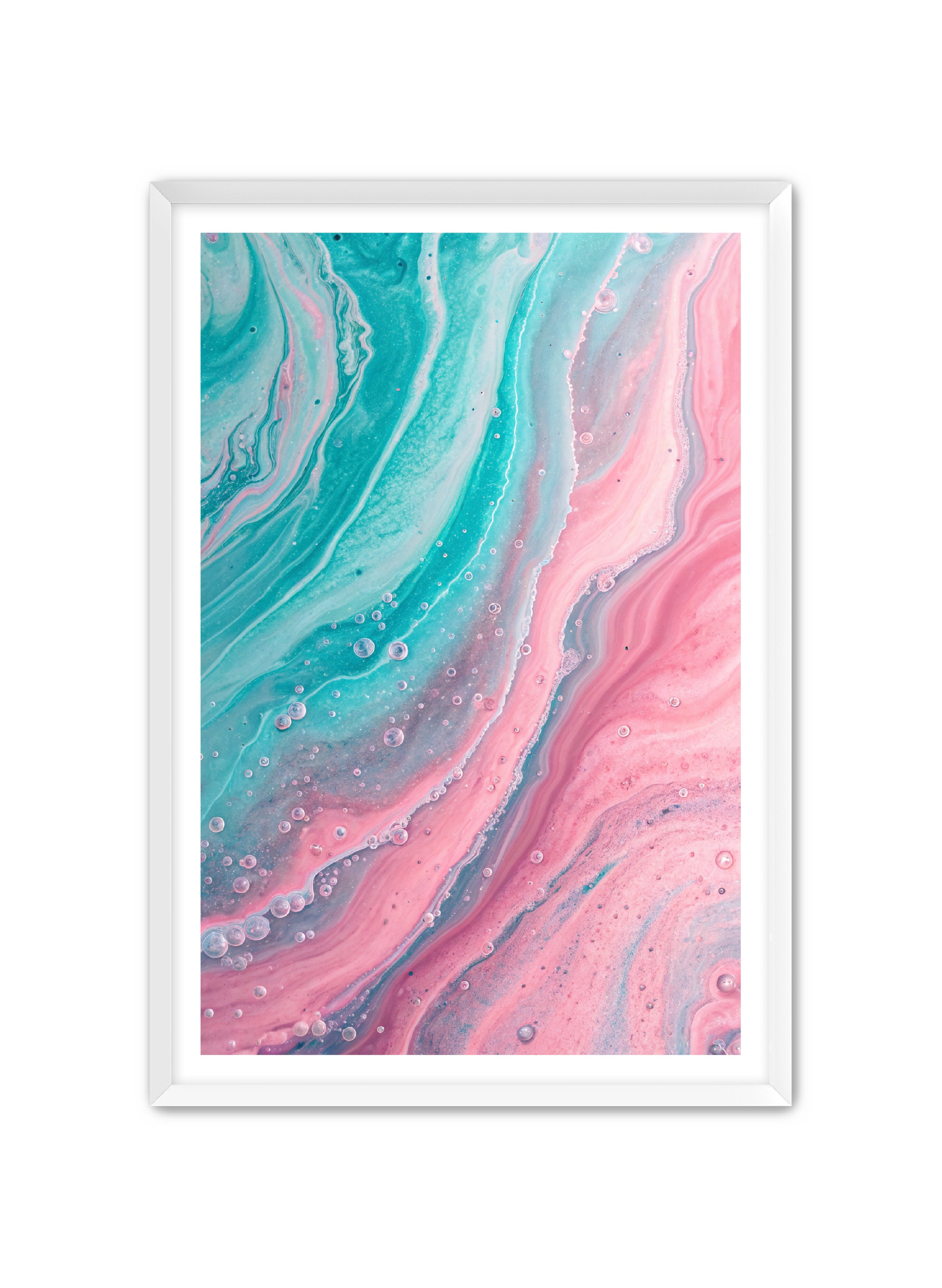 Abstract Prints 'Groovy Flow' Apricus Art Collection