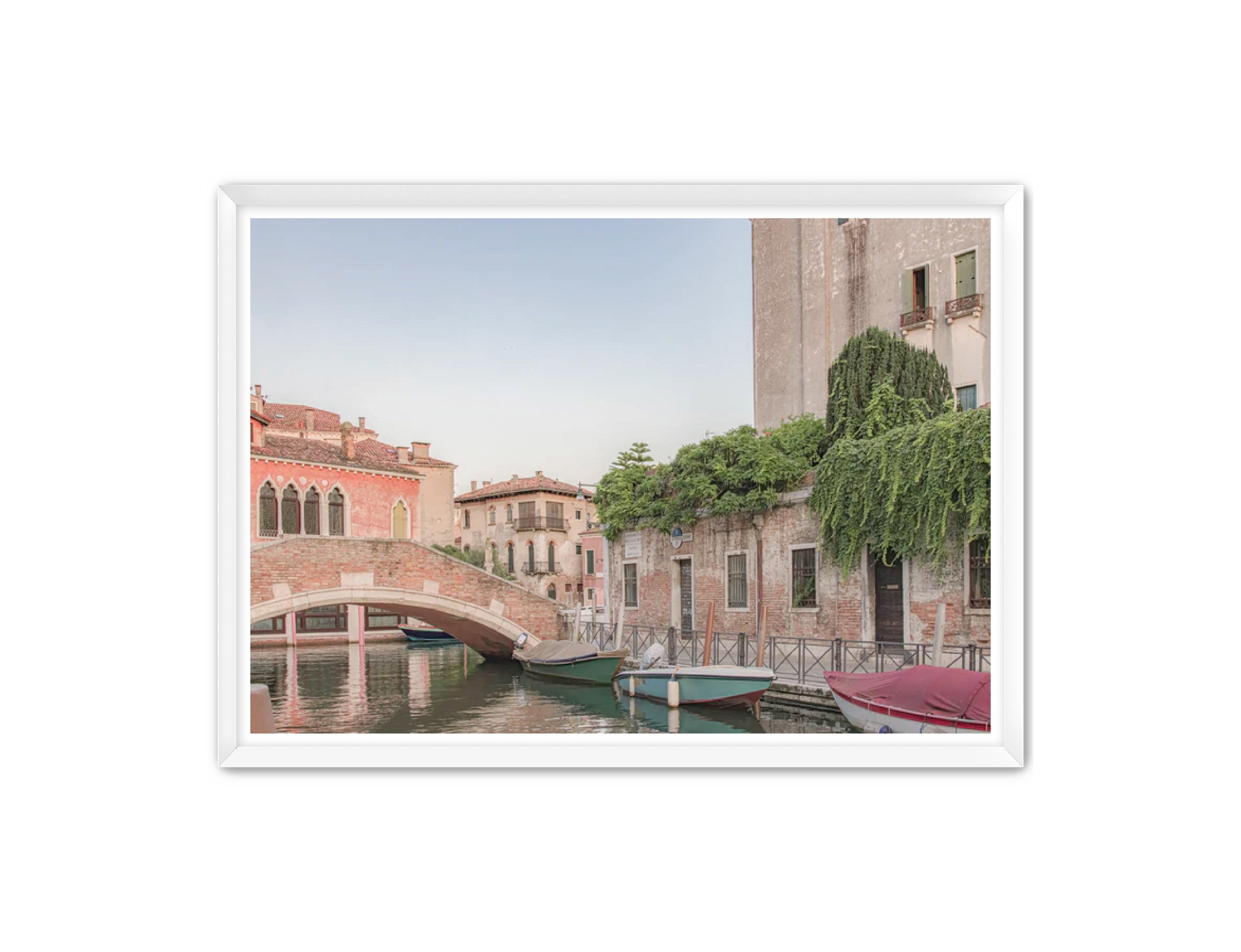 photography Prints 'BOATS ON THE VENETIAN CANAL' Erin Rudzinski