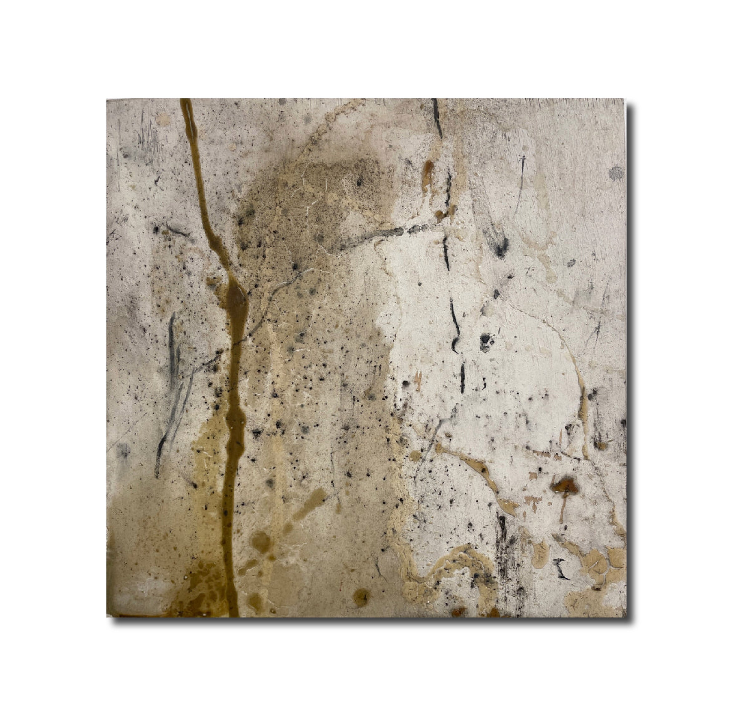 Abstract 'UNTITLED' - Mixed Medium on Wood Elizabeth Castagna