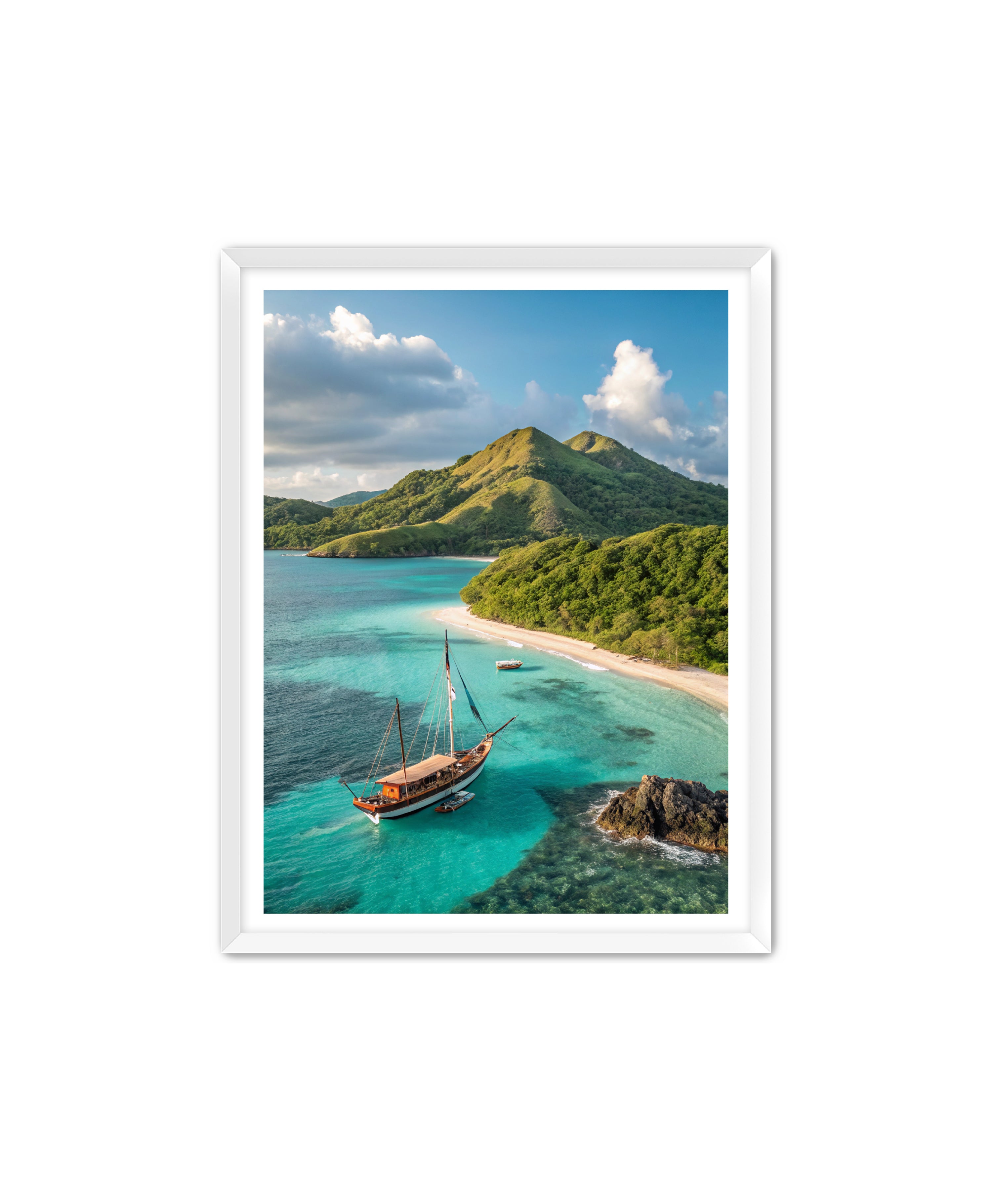 Apricus Prints Beaches 'Anchored in Paradise' Apricus Art Collection