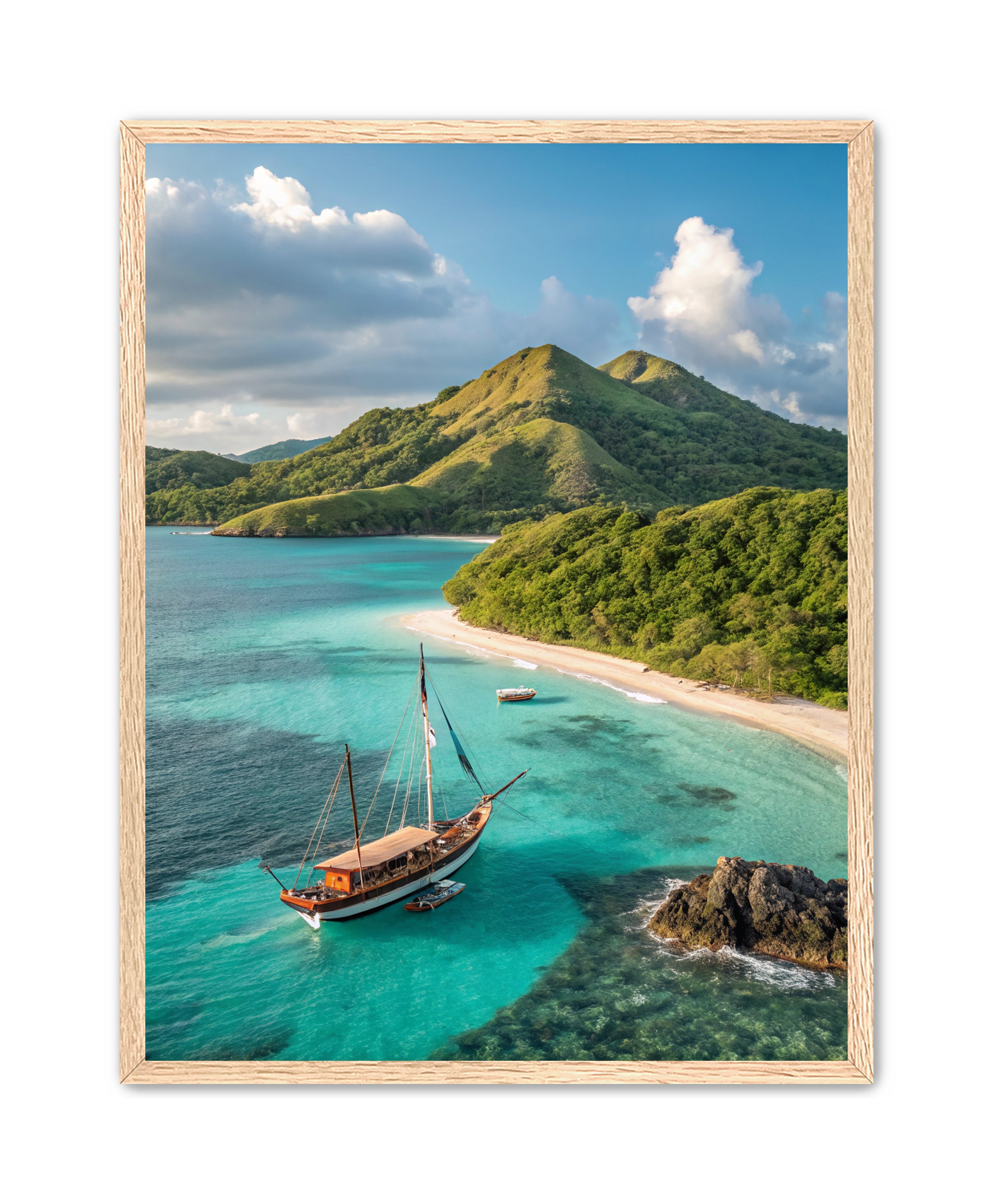 Apricus Prints Beaches 'Anchored in Paradise' Apricus Art Collection