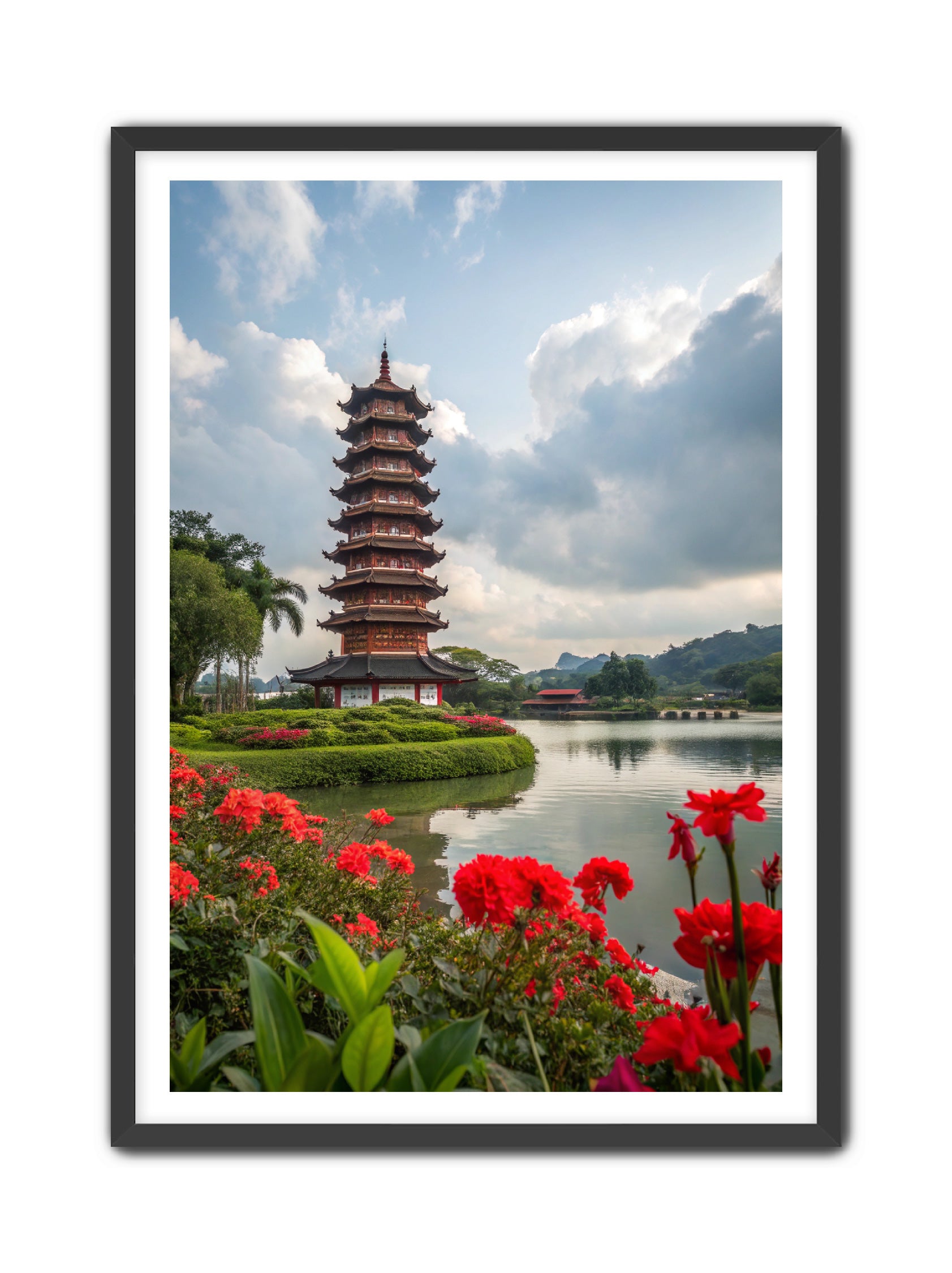 Apricus Prints 'Shogun Tower' Apricus Art Collection