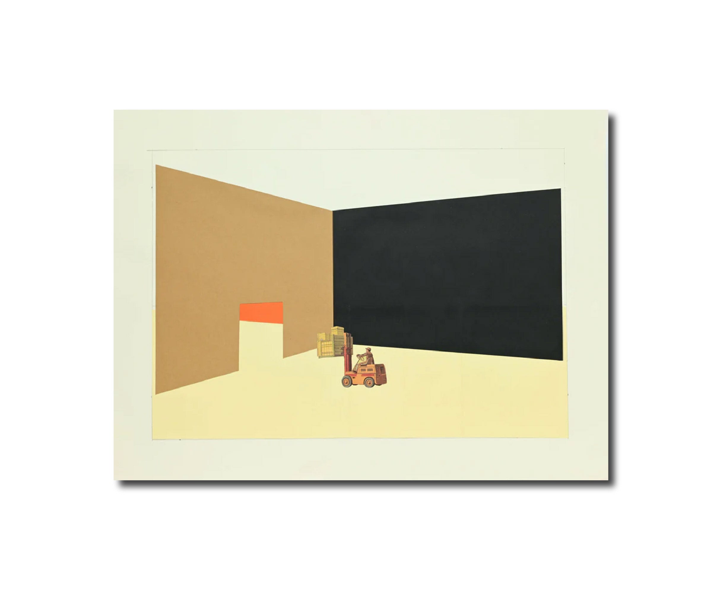 Collage Contemporary Composition with Forklift Timothy deVries