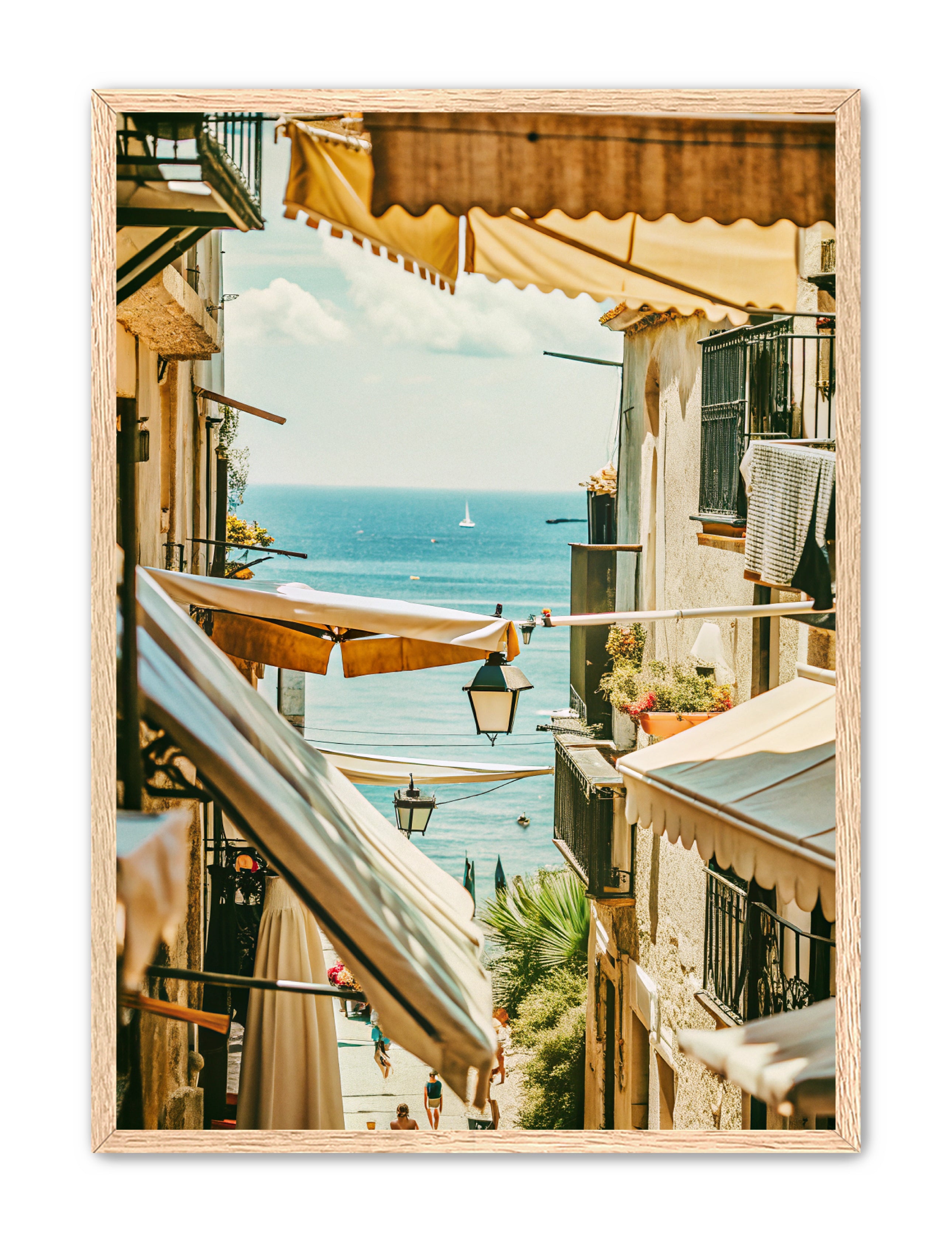 Apricus Prints La Bella Vita 'Ocean Glimpse in the Warmth' Apricus Art Collection