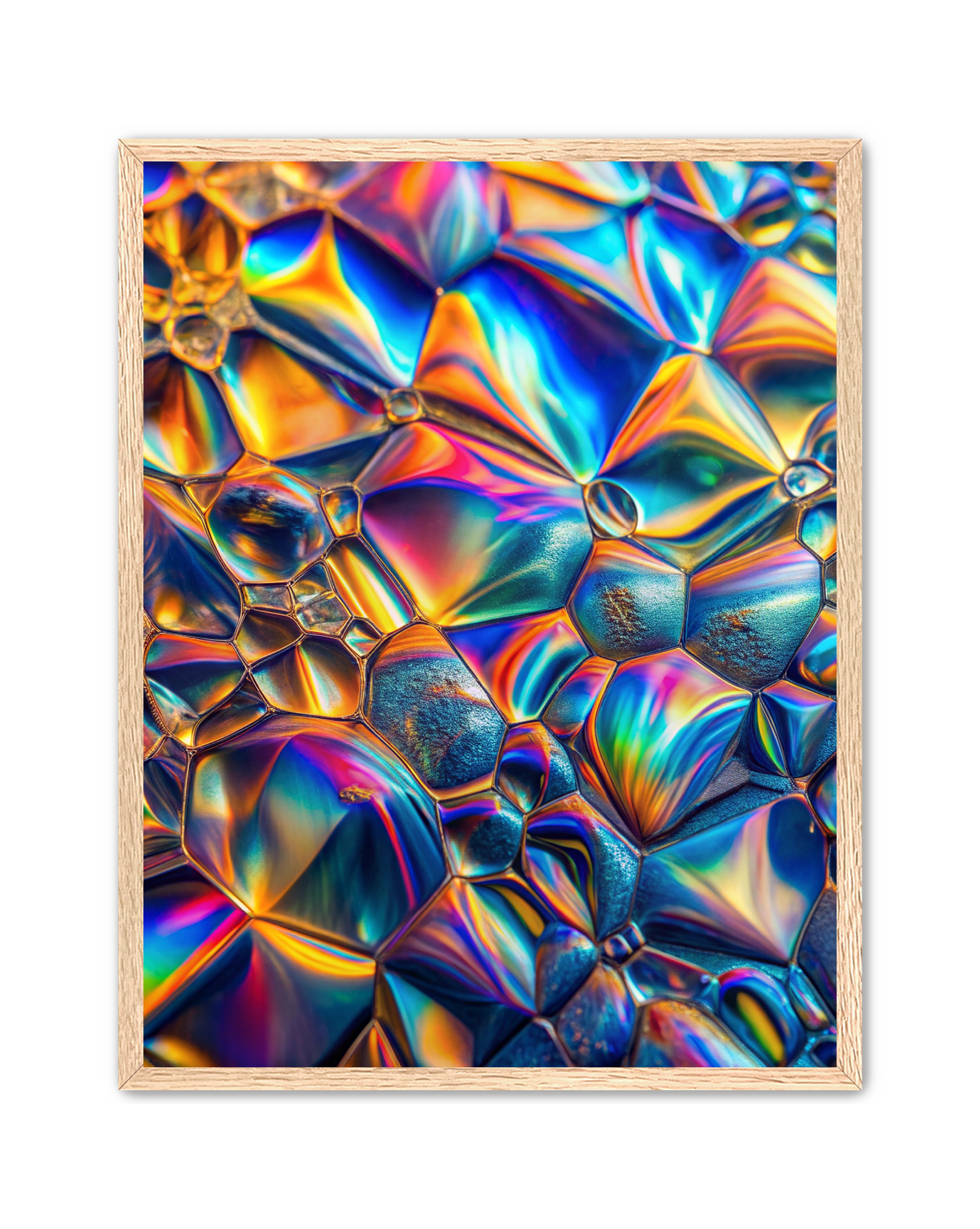 Abstract Prints 'Lucid Motion' Apricus Art Collection