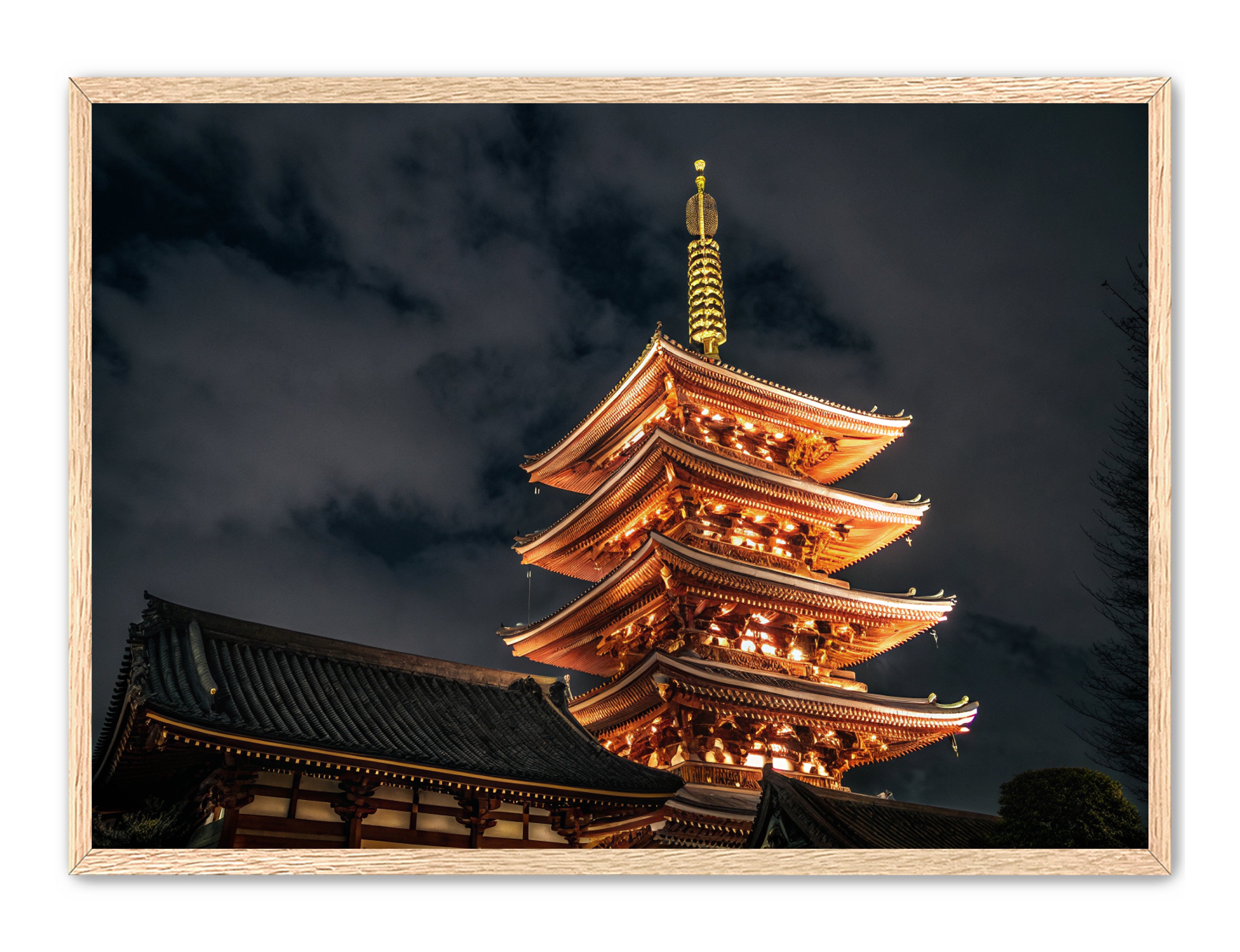 Apricus Prints 'Temple Glow' Apricus Art Collection