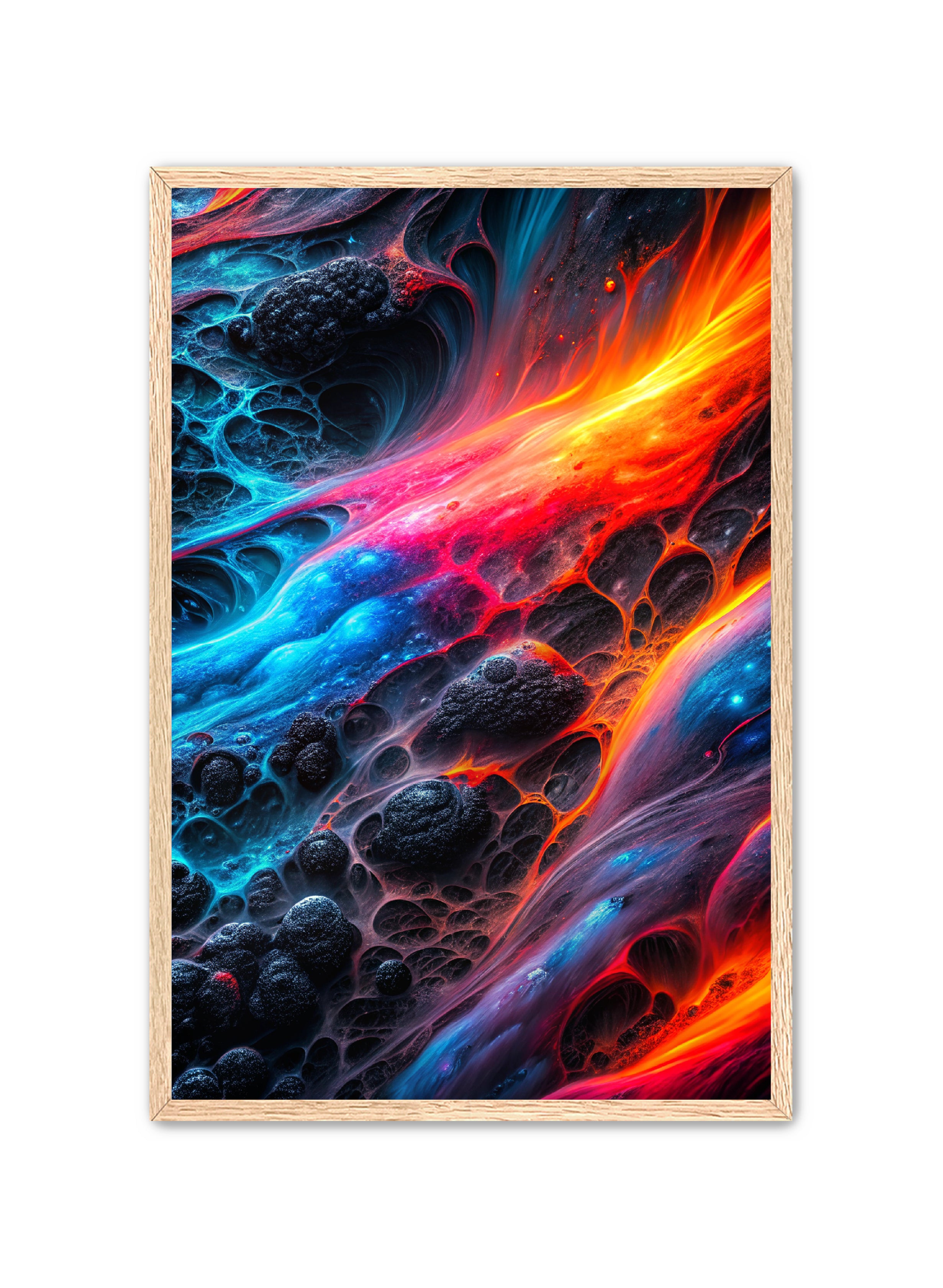 Abstract Prints 'Prism Flux' Apricus Art Collection