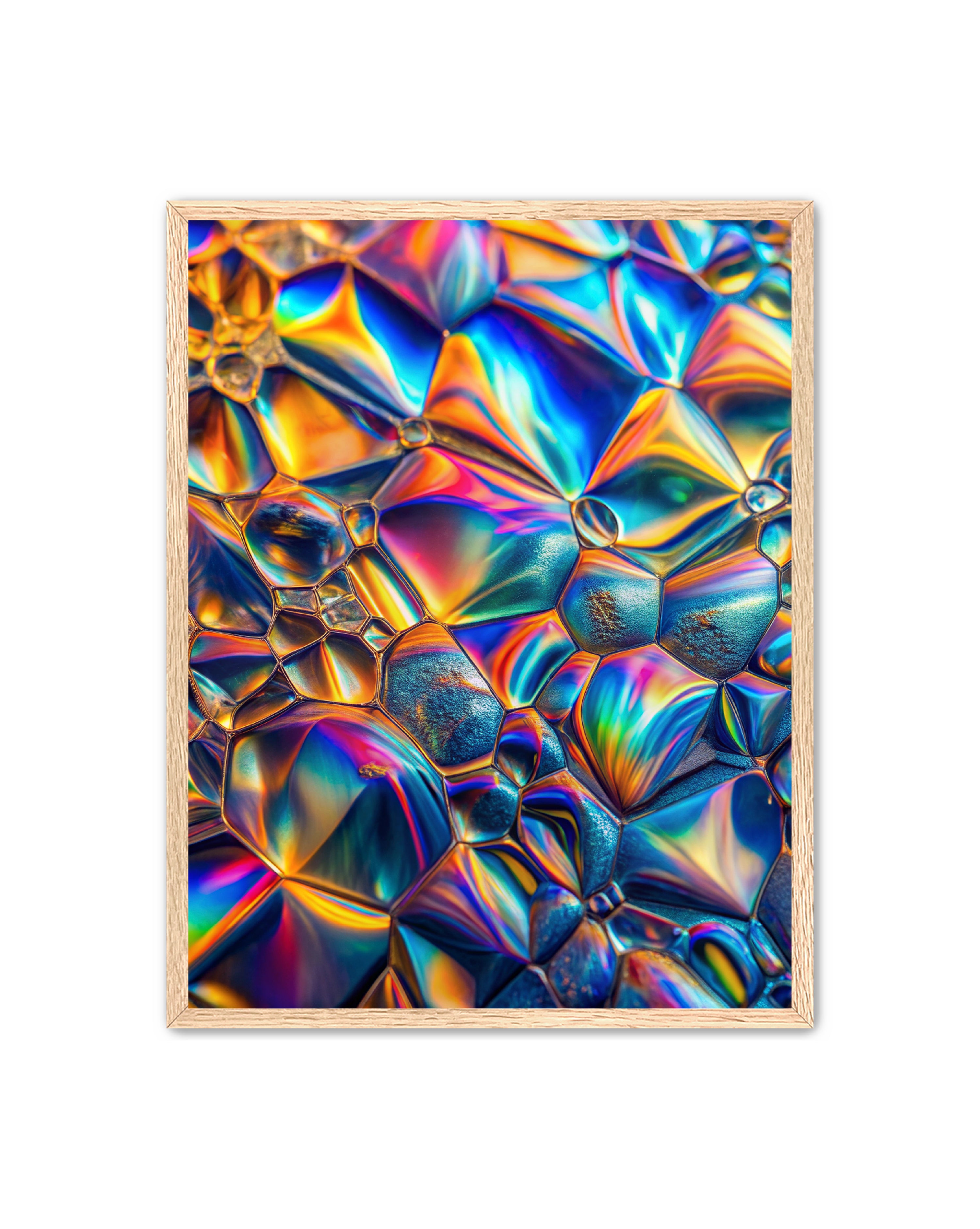 Abstract Prints 'Lucid Motion' Apricus Art Collection