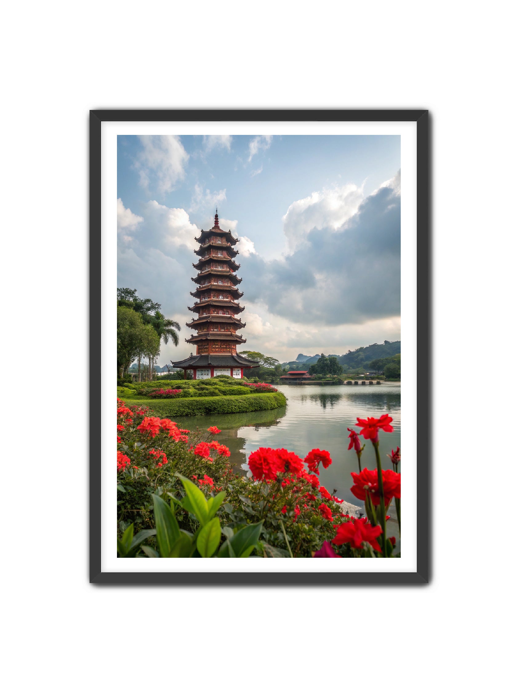 Apricus Prints 'Shogun Tower' Apricus Art Collection