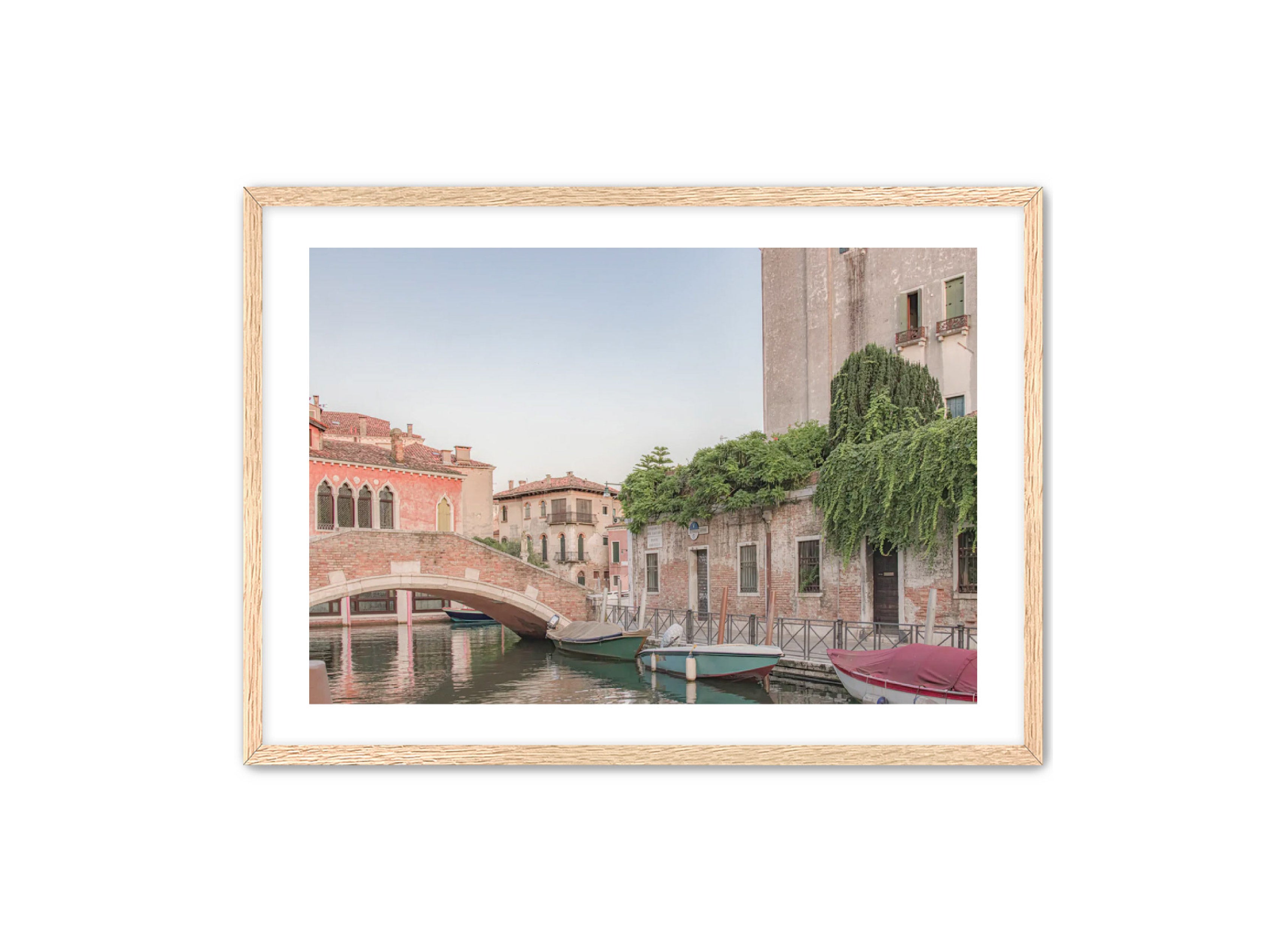 photography Prints 'BOATS ON THE VENETIAN CANAL' Erin Rudzinski