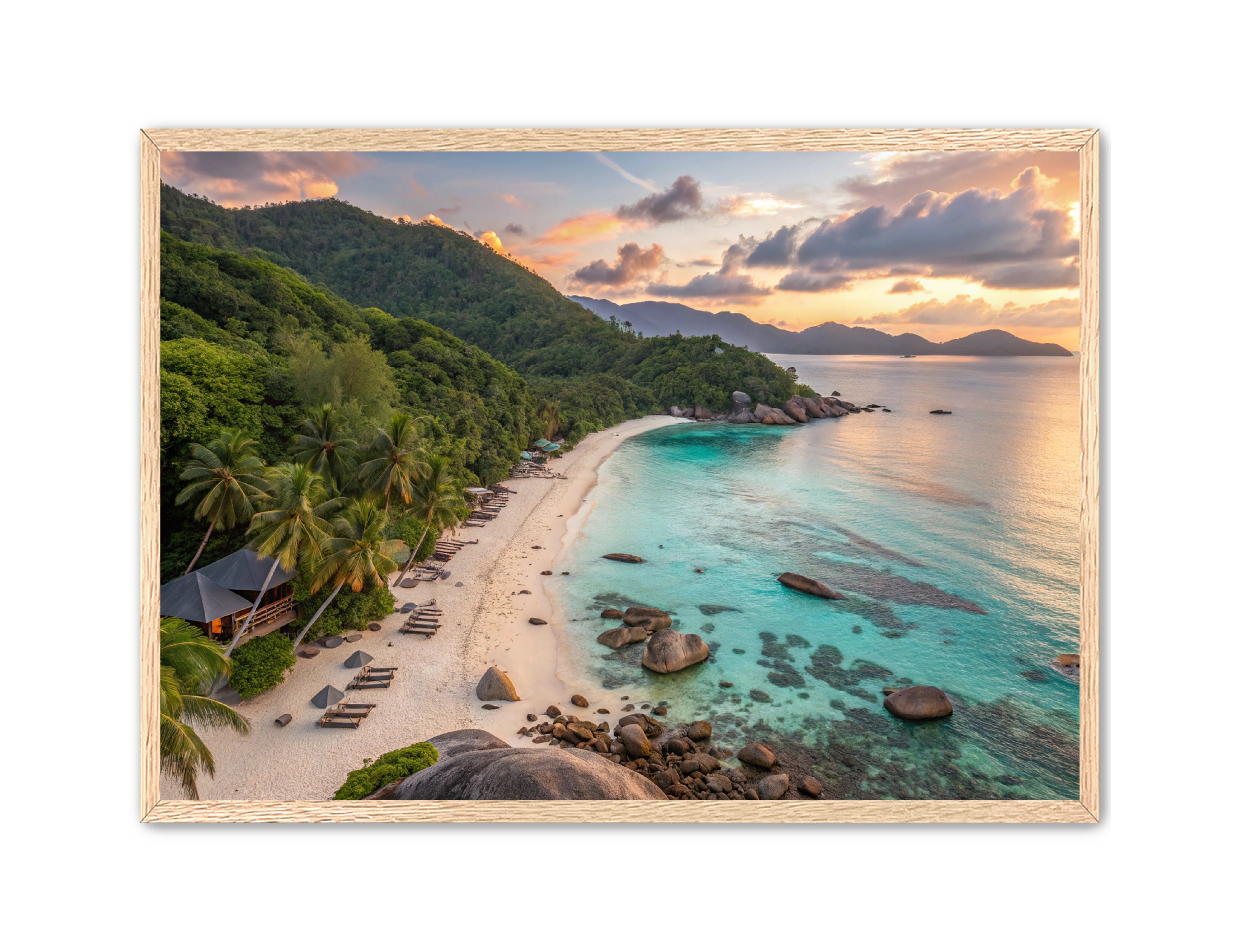 Apricus Prints Beaches 'Evening Bliss' Apricus Art Collection