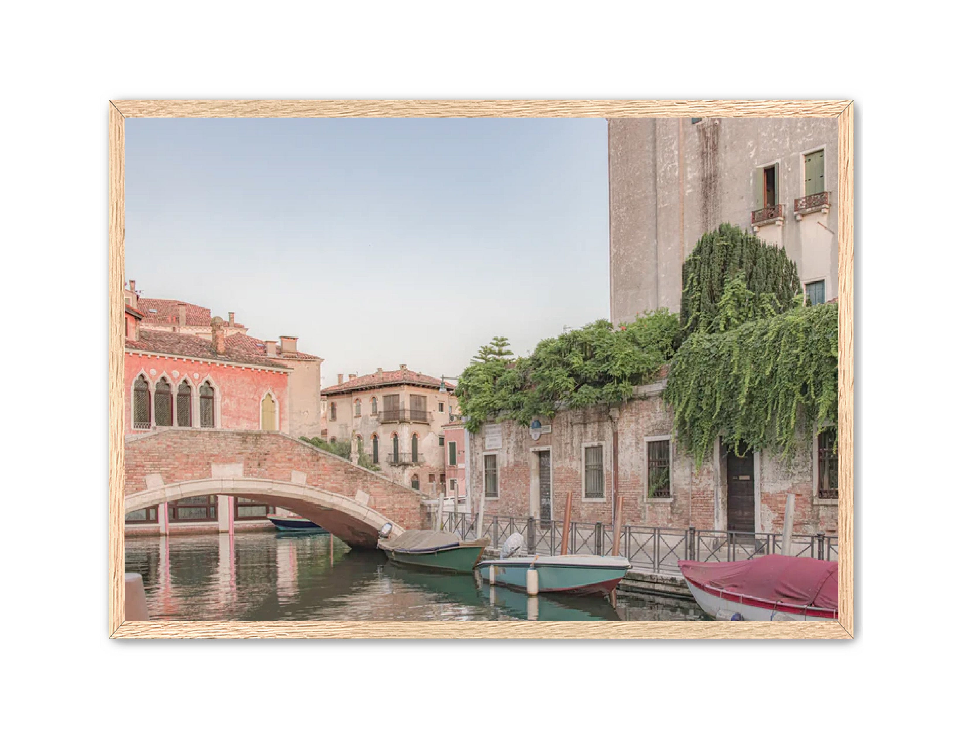 photography Prints 'BOATS ON THE VENETIAN CANAL' Erin Rudzinski