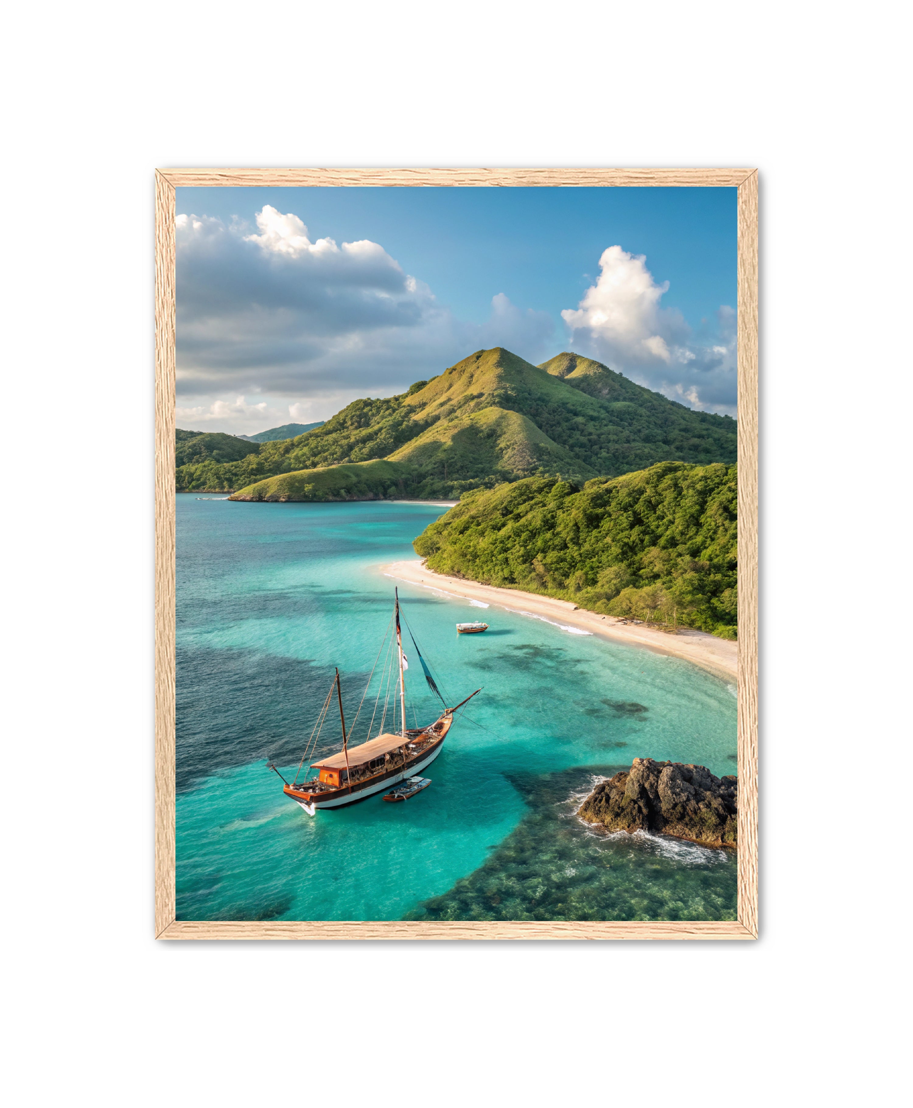 Apricus Prints Beaches 'Anchored in Paradise' Apricus Art Collection