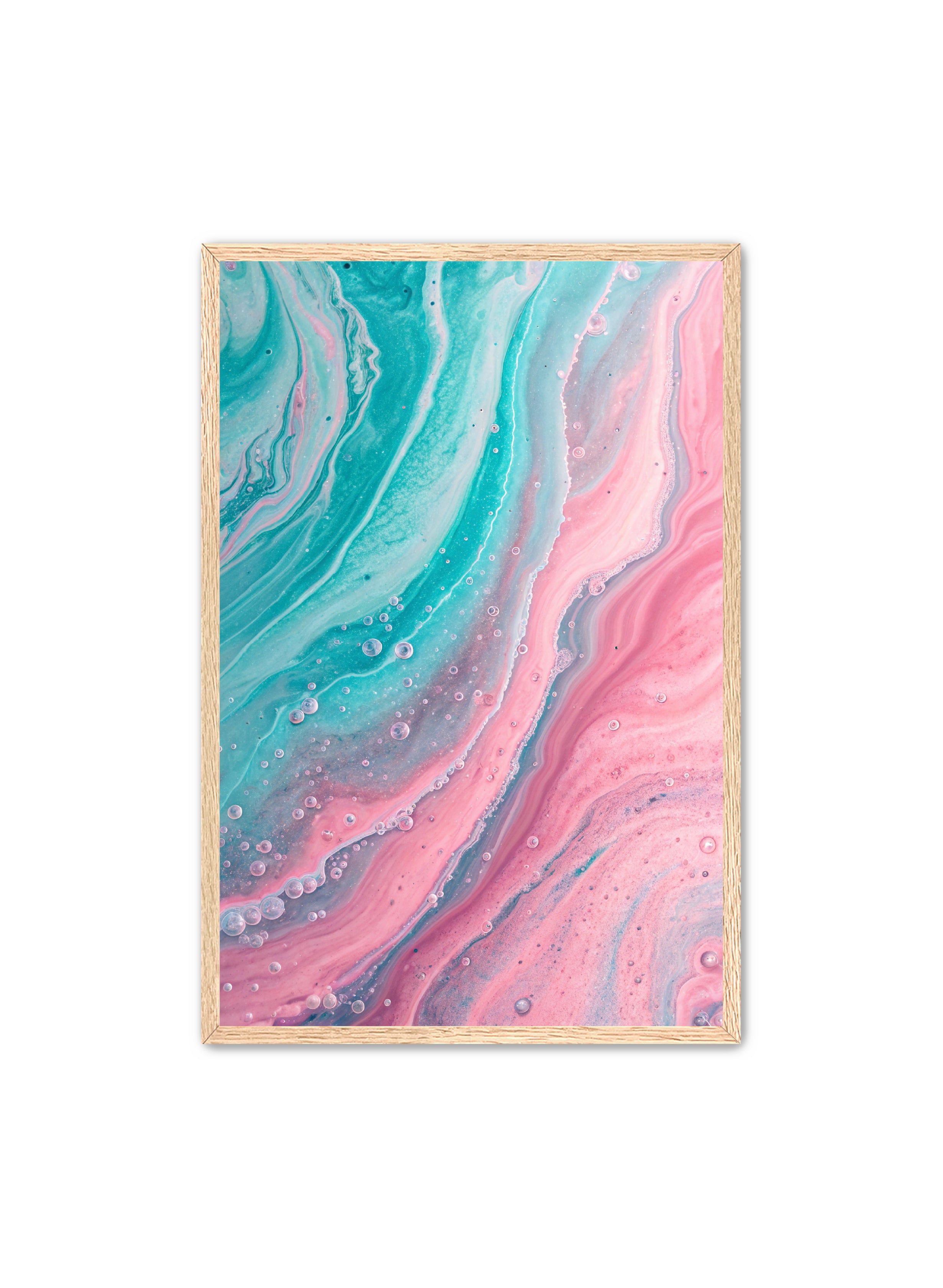 Abstract Prints 'Groovy Flow' Apricus Art Collection