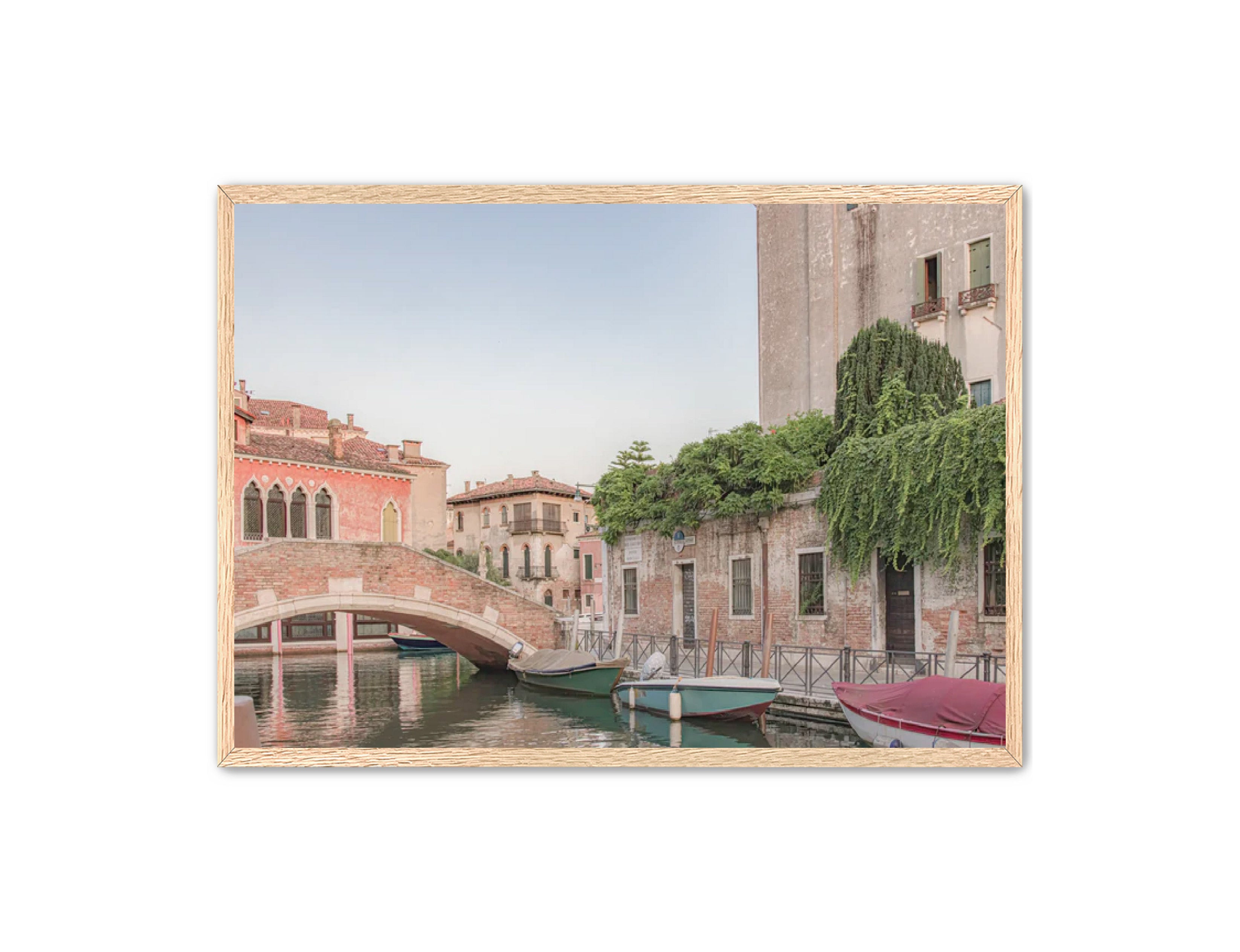 photography Prints 'BOATS ON THE VENETIAN CANAL' Erin Rudzinski