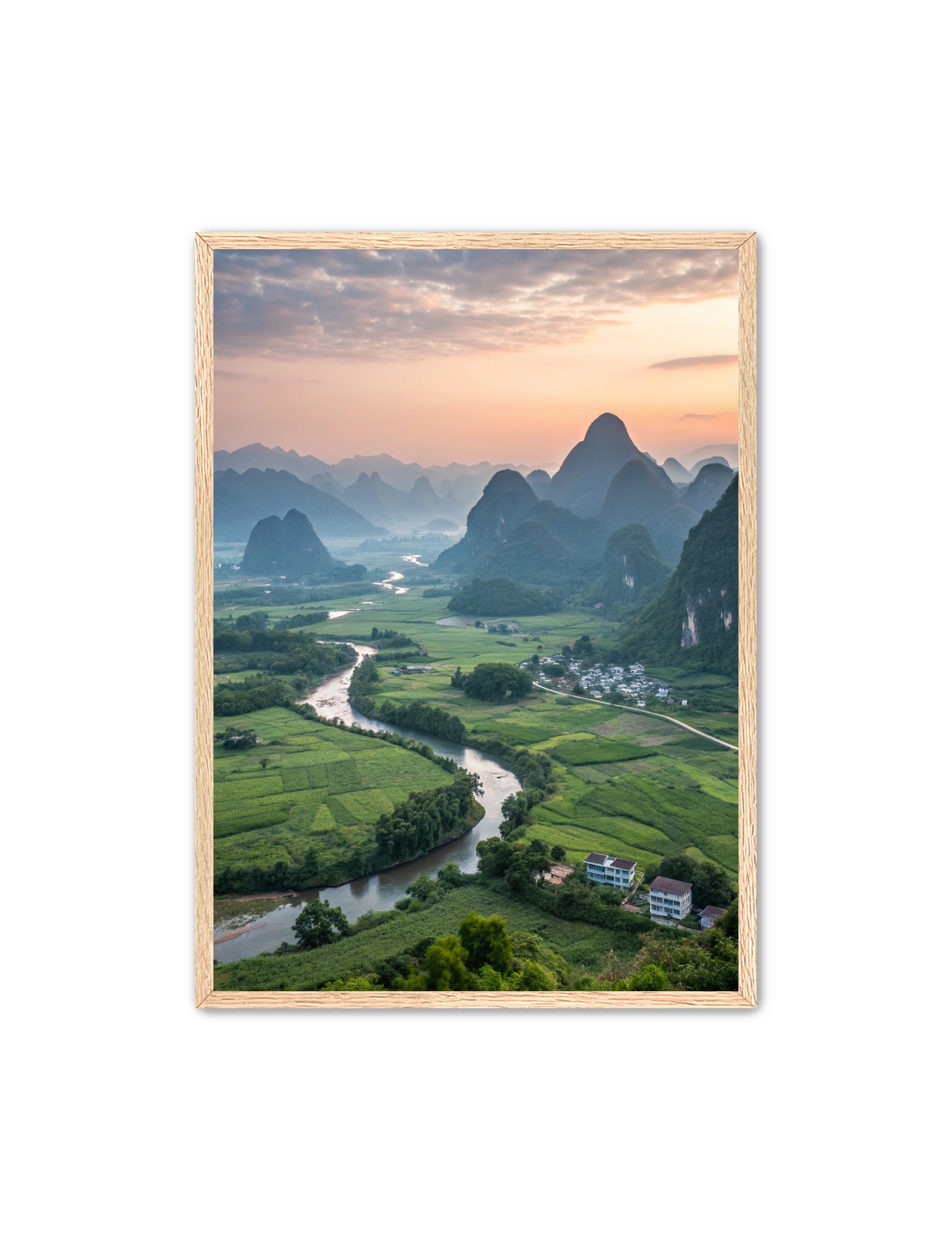 Apricus Prints 'Fields Beneath the Misty Peaks' Apricus Art Collection