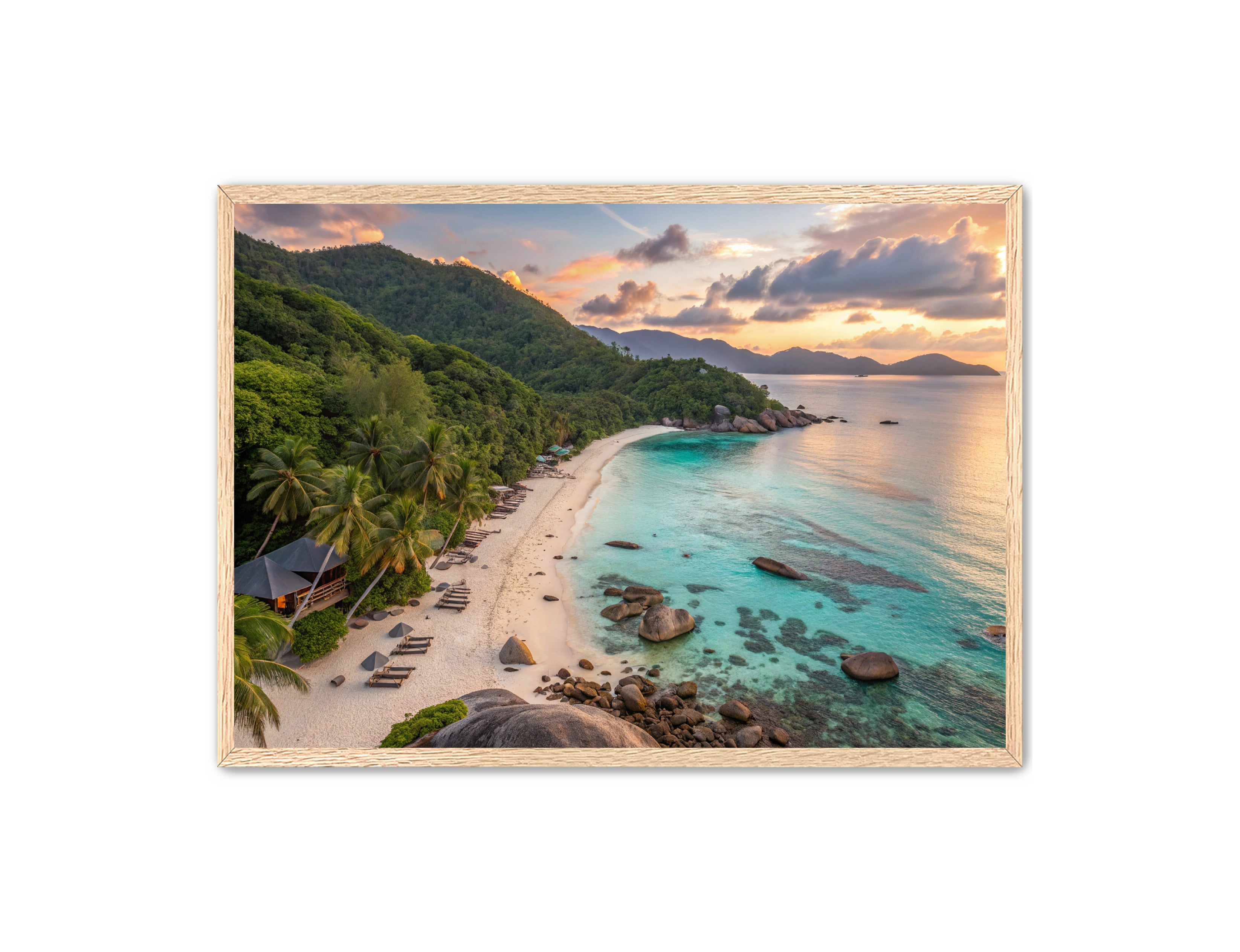 Apricus Prints Beaches 'Evening Bliss' Apricus Art Collection