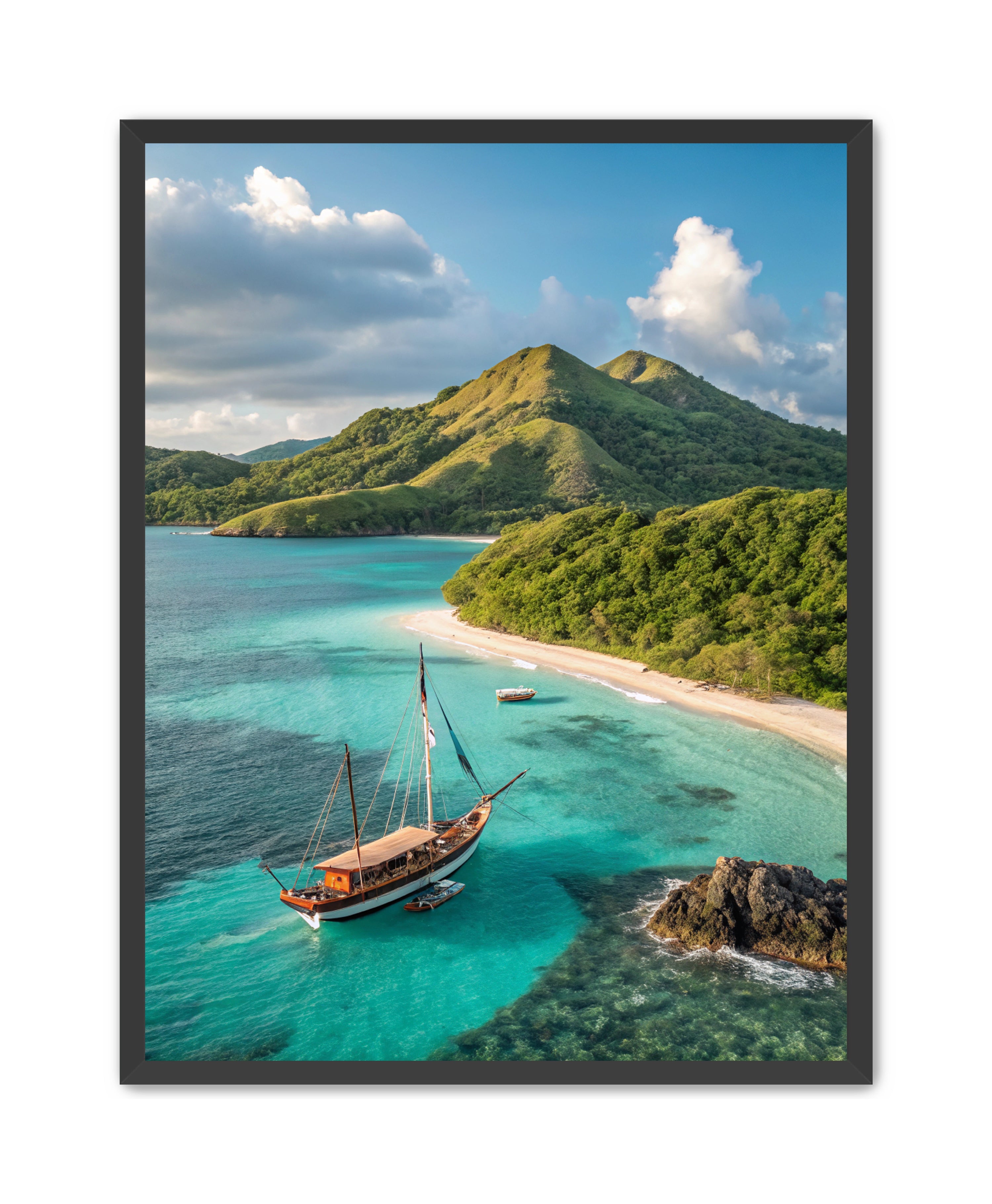 Apricus Prints Beaches 'Anchored in Paradise' Apricus Art Collection