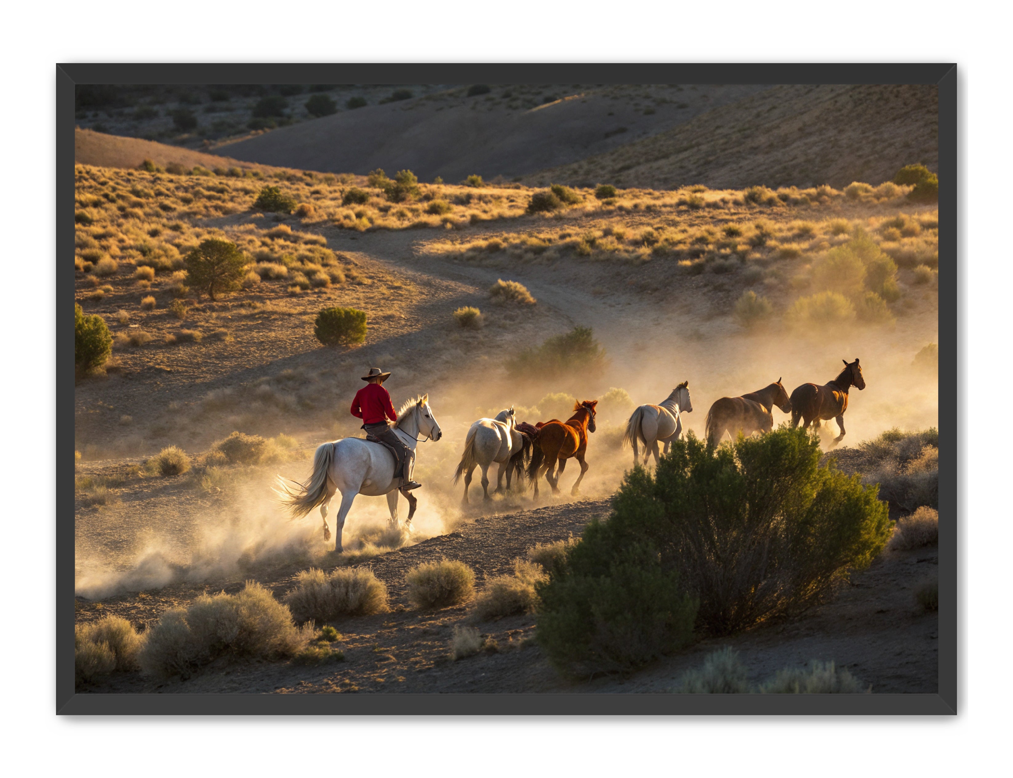 Apricus Prints Vaquero 'Push On' Apricus Art Collection