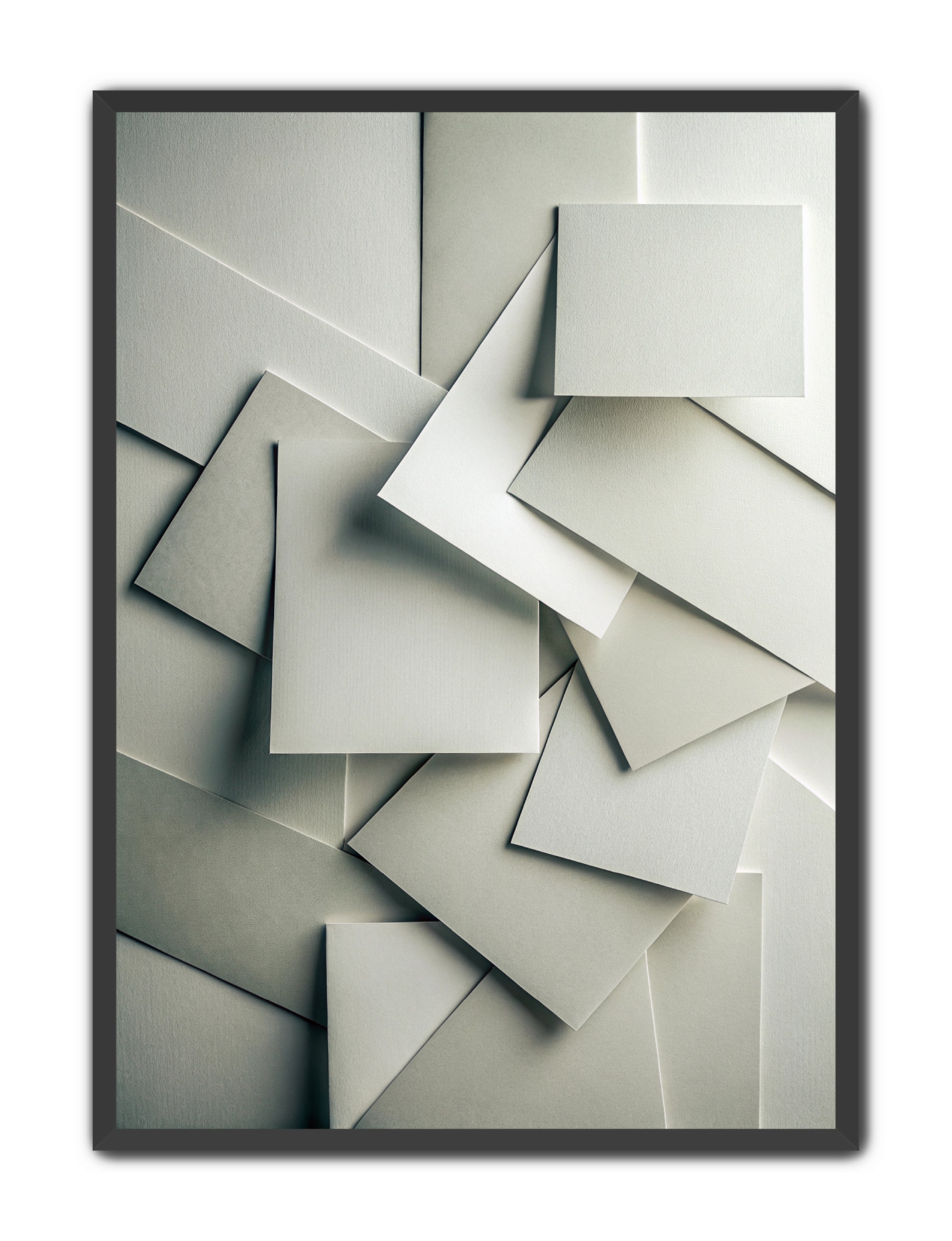 Abstract Prints 'Aurora Shards' Apricus Art Collection