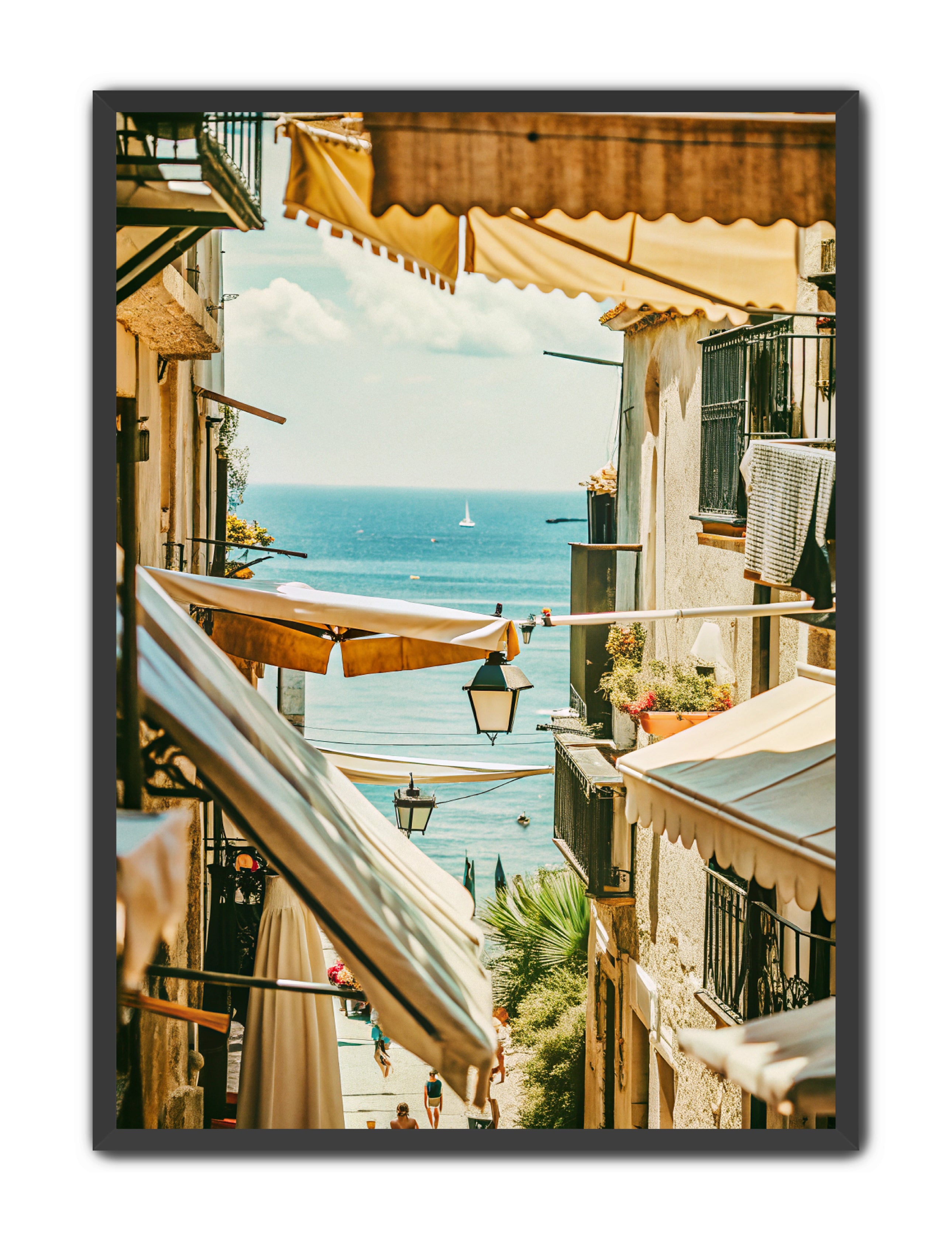 Apricus Prints La Bella Vita 'Ocean Glimpse in the Warmth' Apricus Art Collection