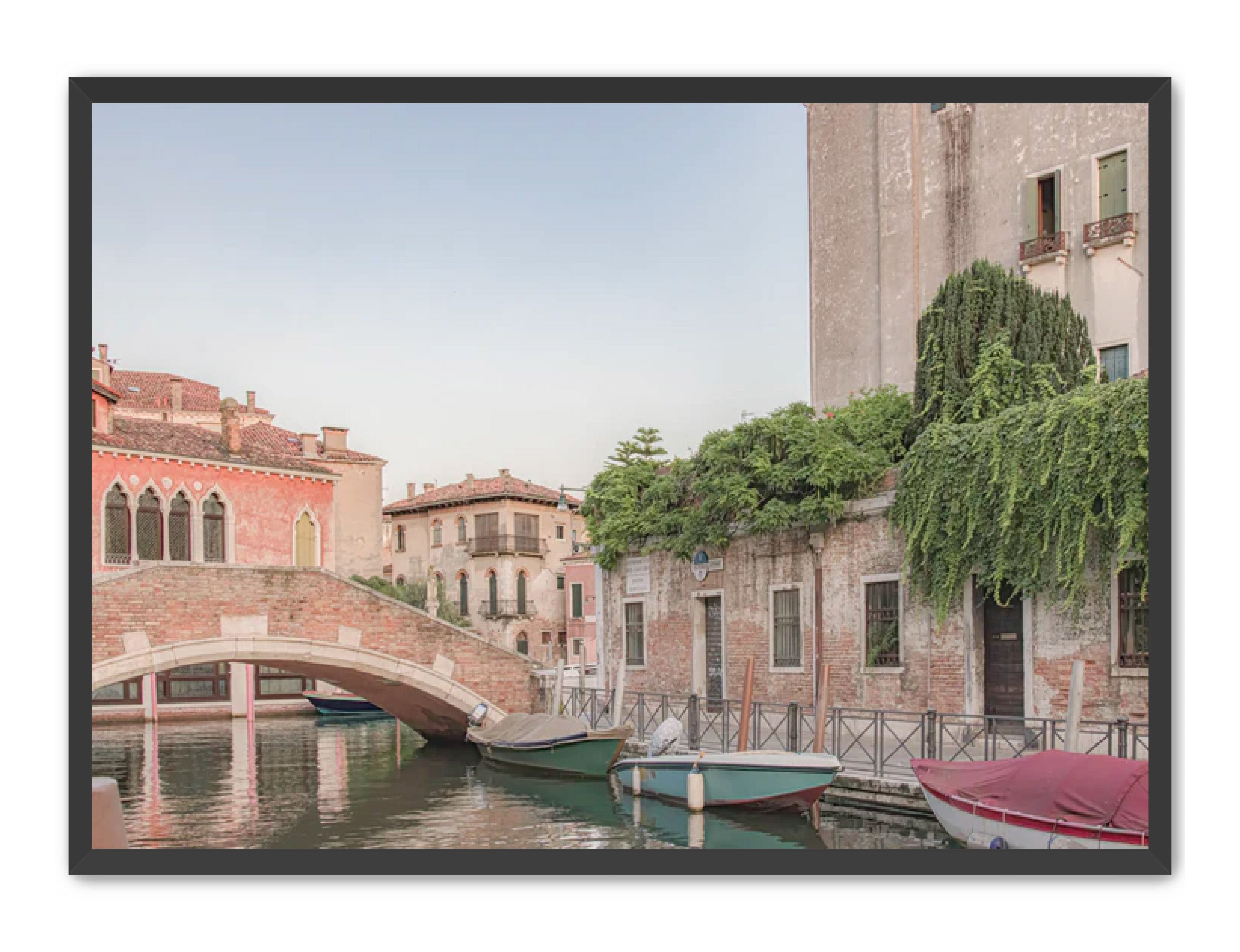 photography Prints 'BOATS ON THE VENETIAN CANAL' Erin Rudzinski