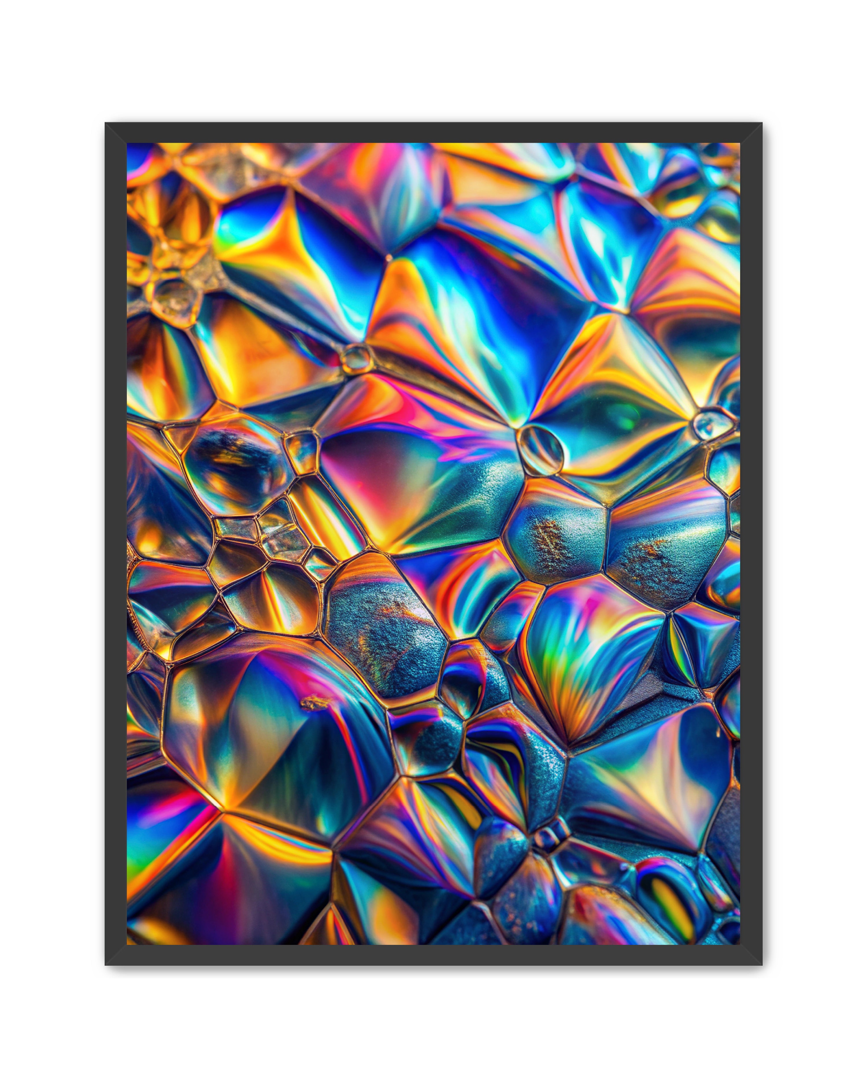 Abstract Prints 'Lucid Motion' Apricus Art Collection