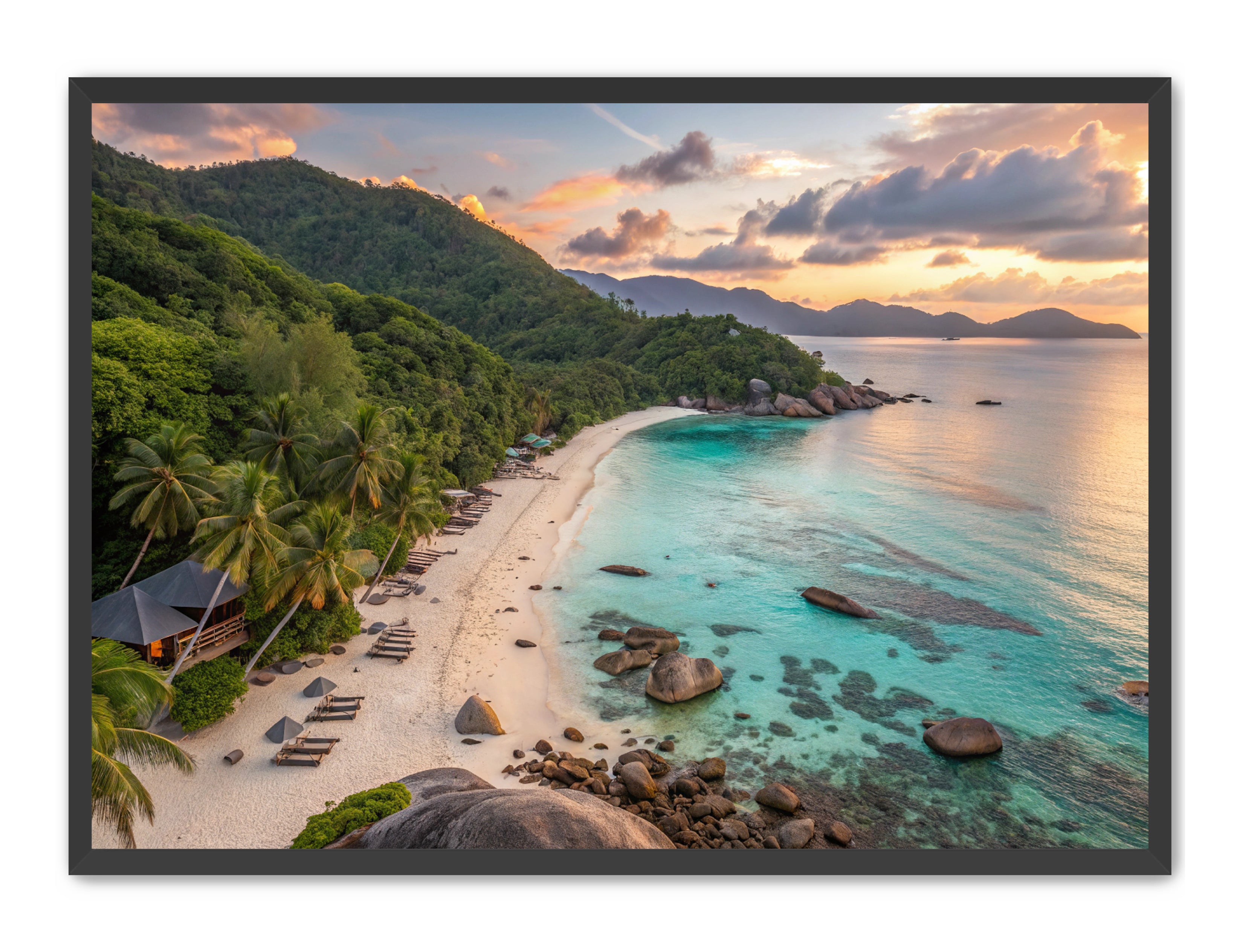 Apricus Prints Beaches 'Evening Bliss' Apricus Art Collection