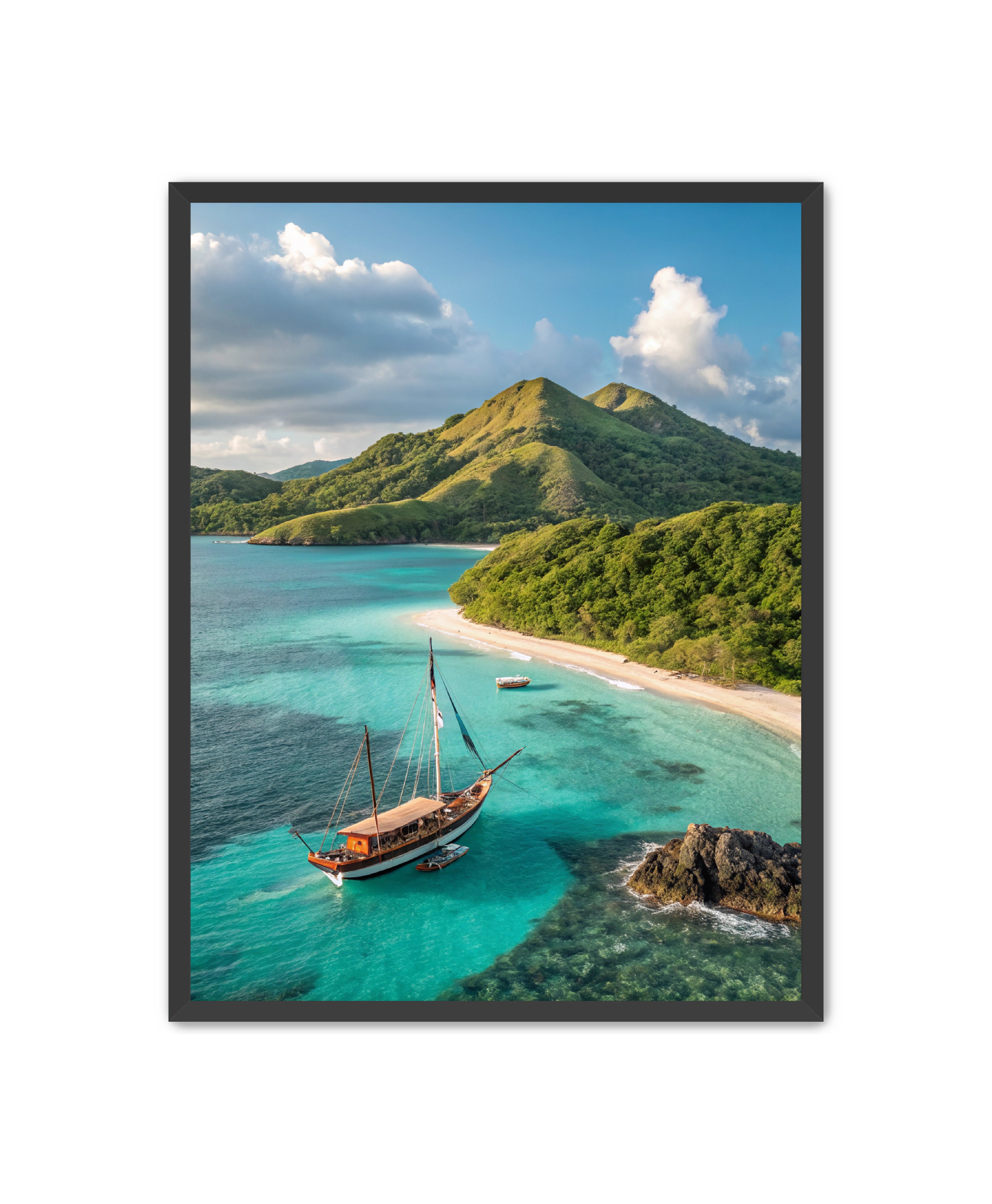 Apricus Prints Beaches 'Anchored in Paradise' Apricus Art Collection