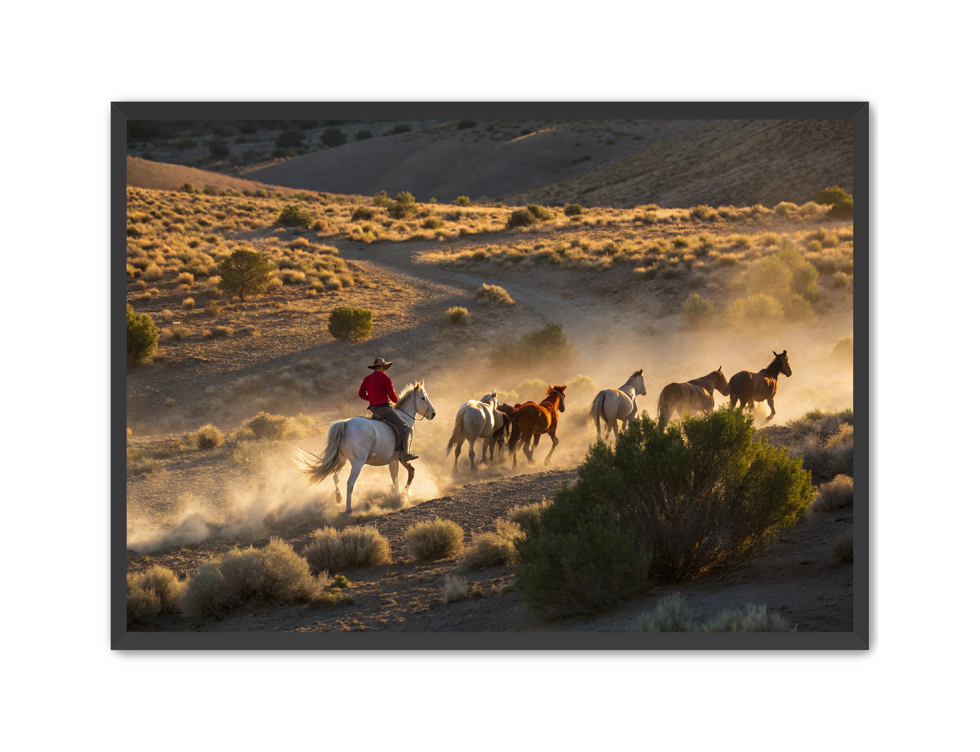 Apricus Prints Vaquero 'Push On' Apricus Art Collection