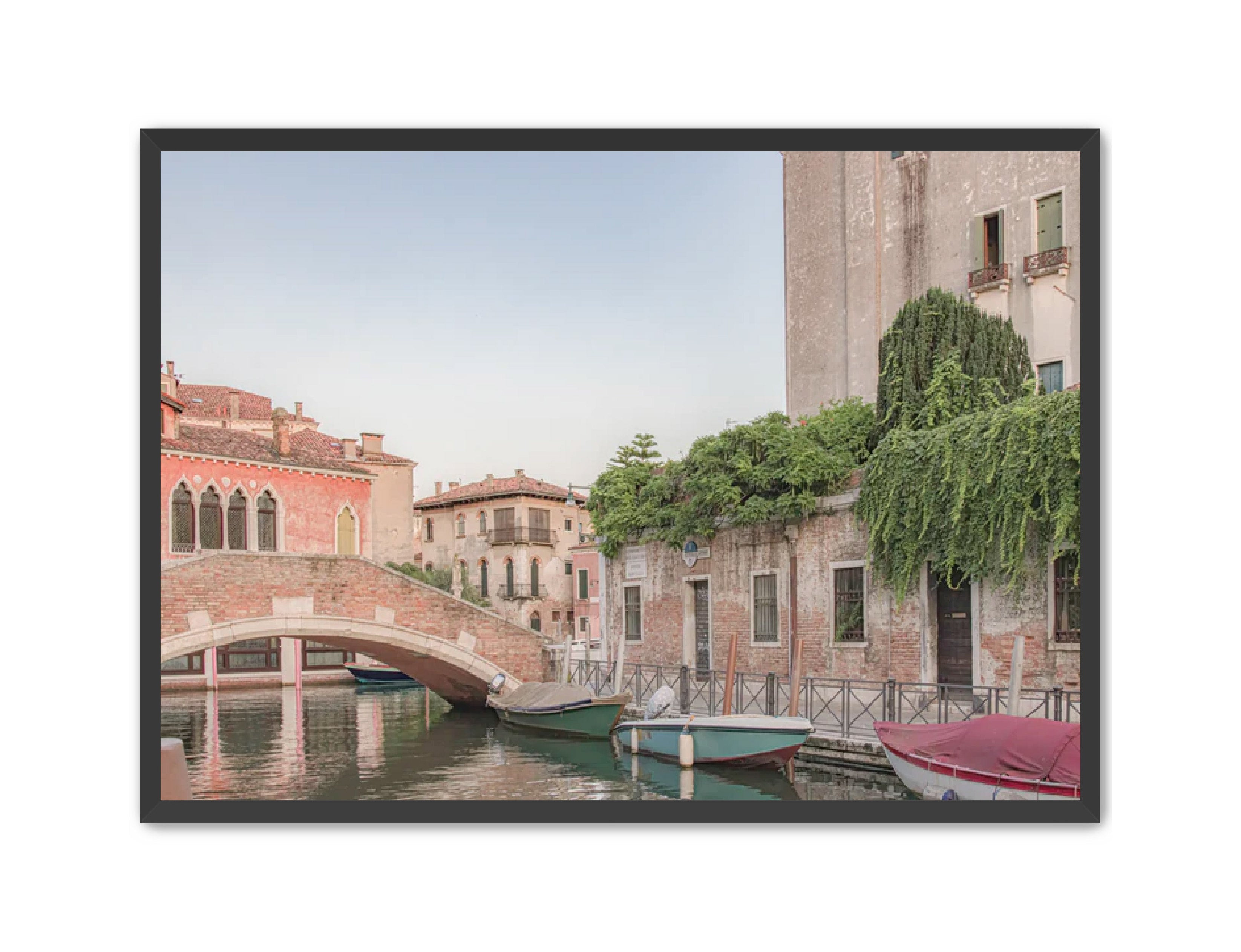 photography Prints 'BOATS ON THE VENETIAN CANAL' Erin Rudzinski