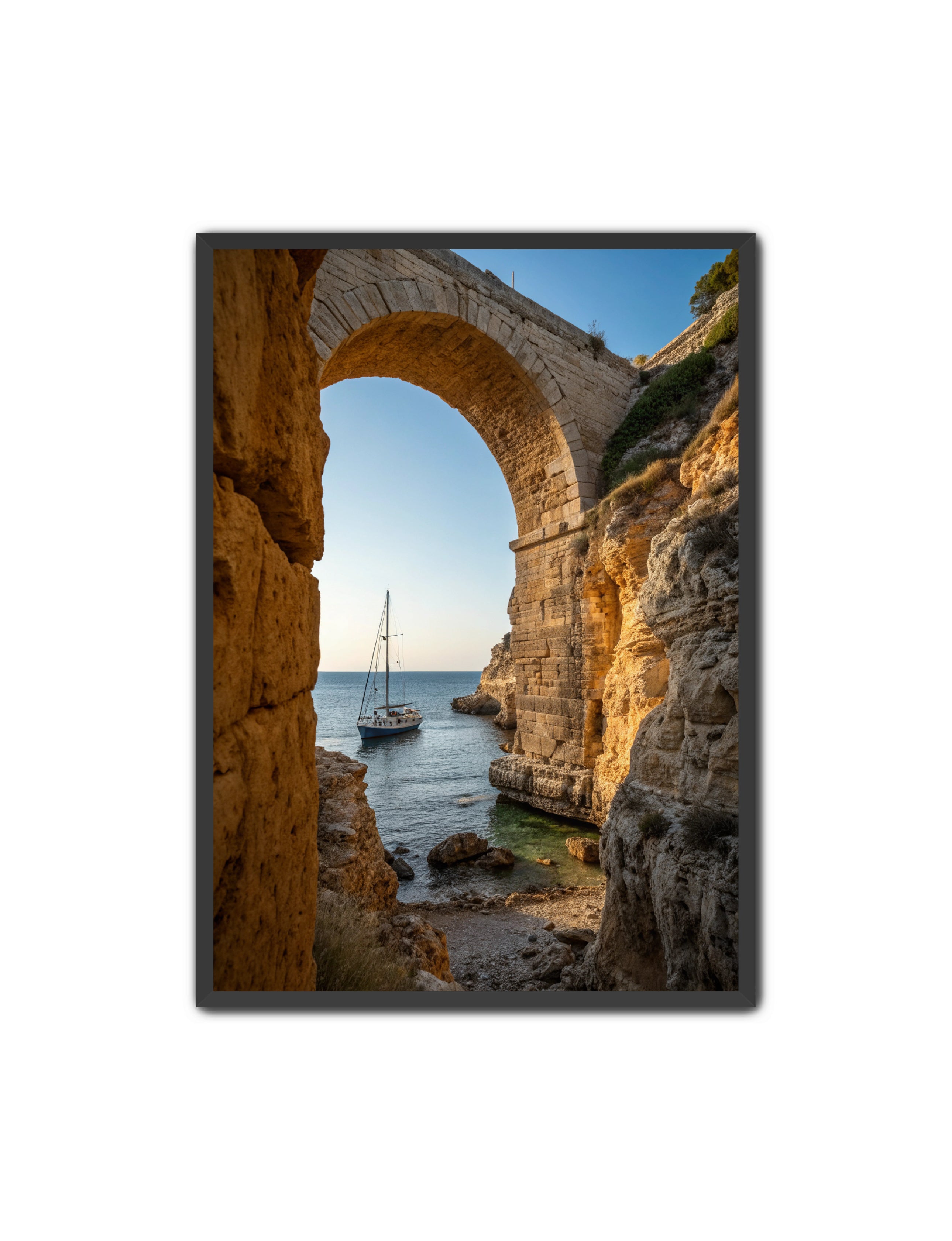 Apricus Prints Beaches 'Anchored by the Bridge' Apricus Art Collection