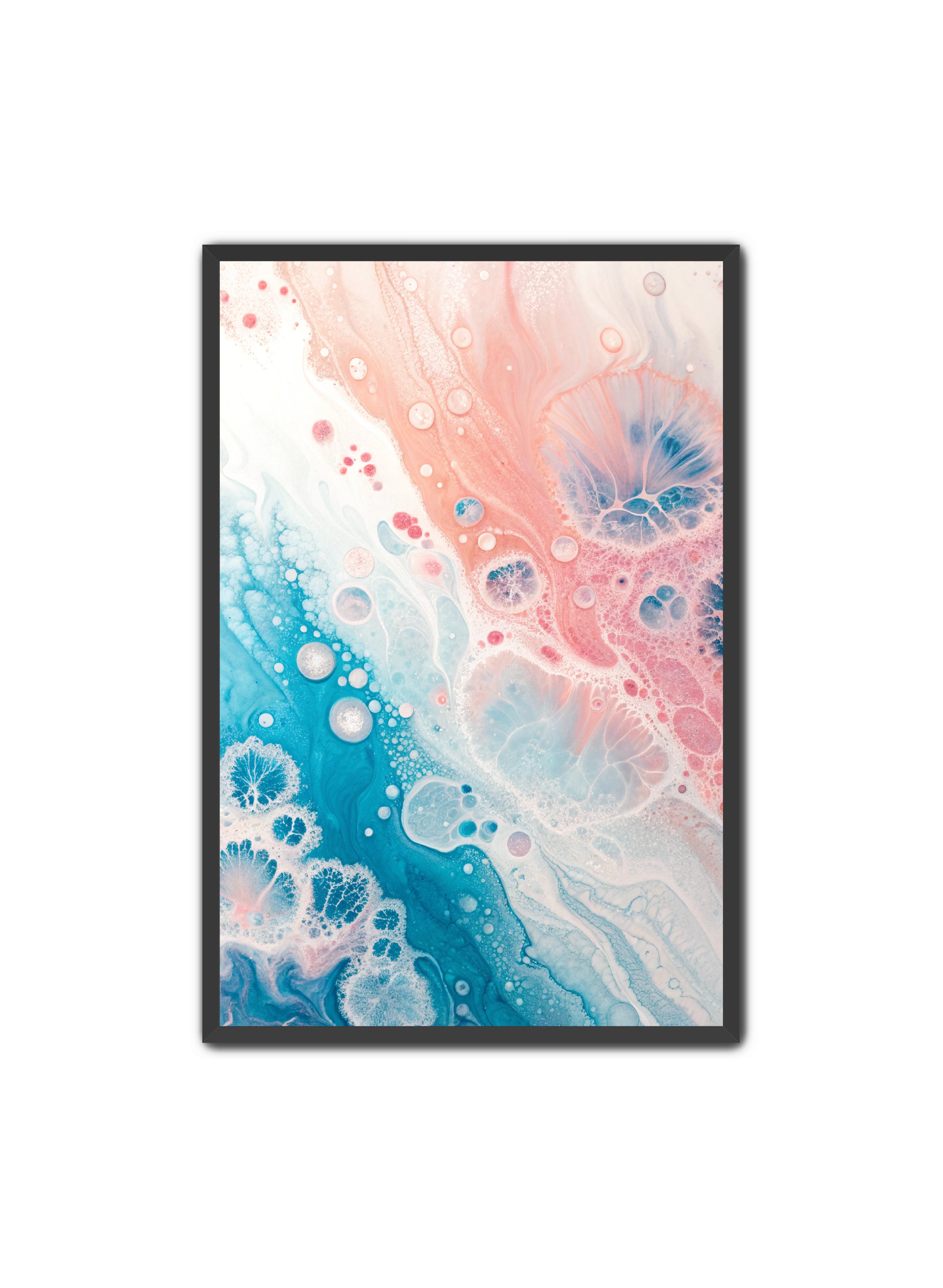 Abstract Prints 'Ember Spiral' Apricus Art Collection