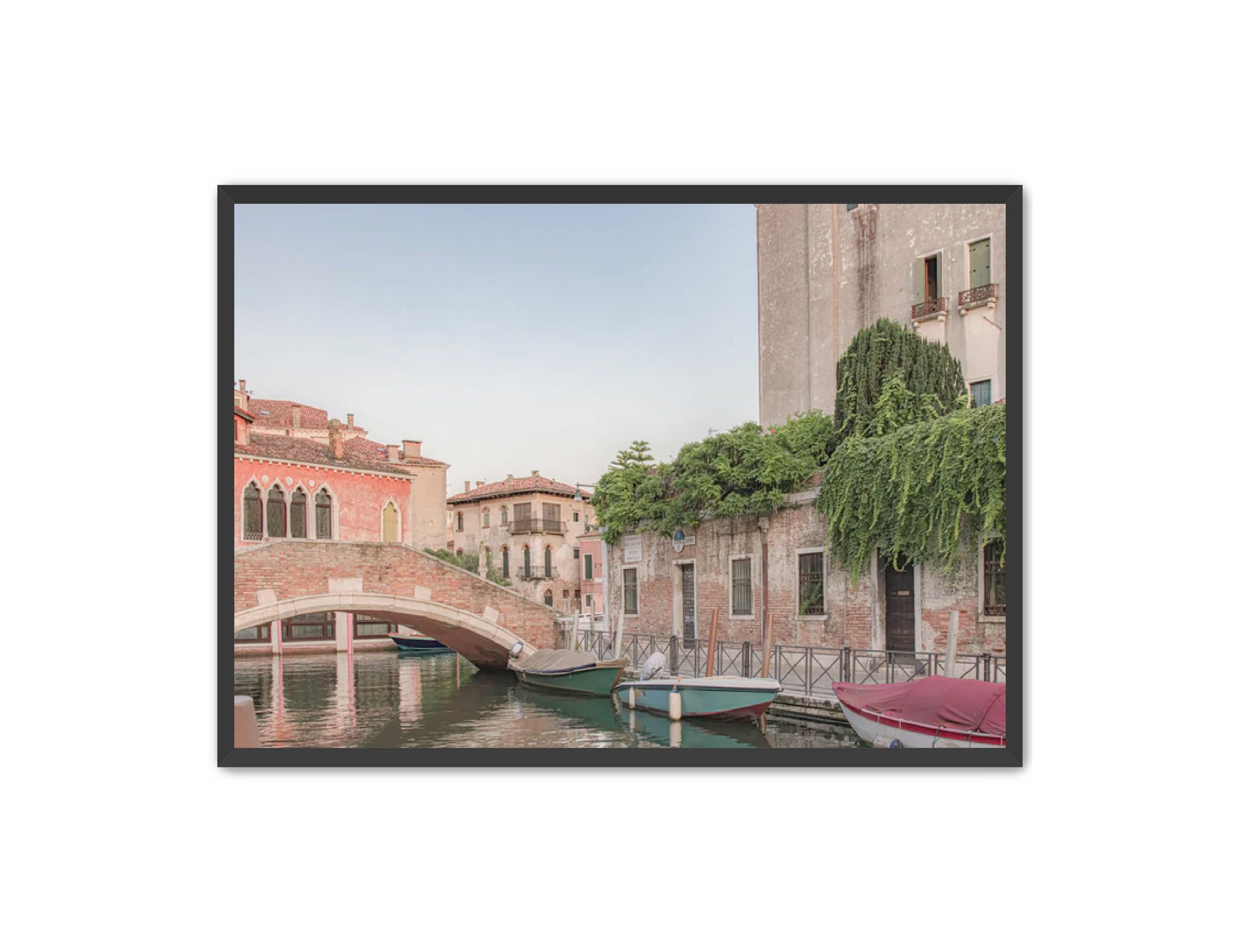 photography Prints 'BOATS ON THE VENETIAN CANAL' Erin Rudzinski