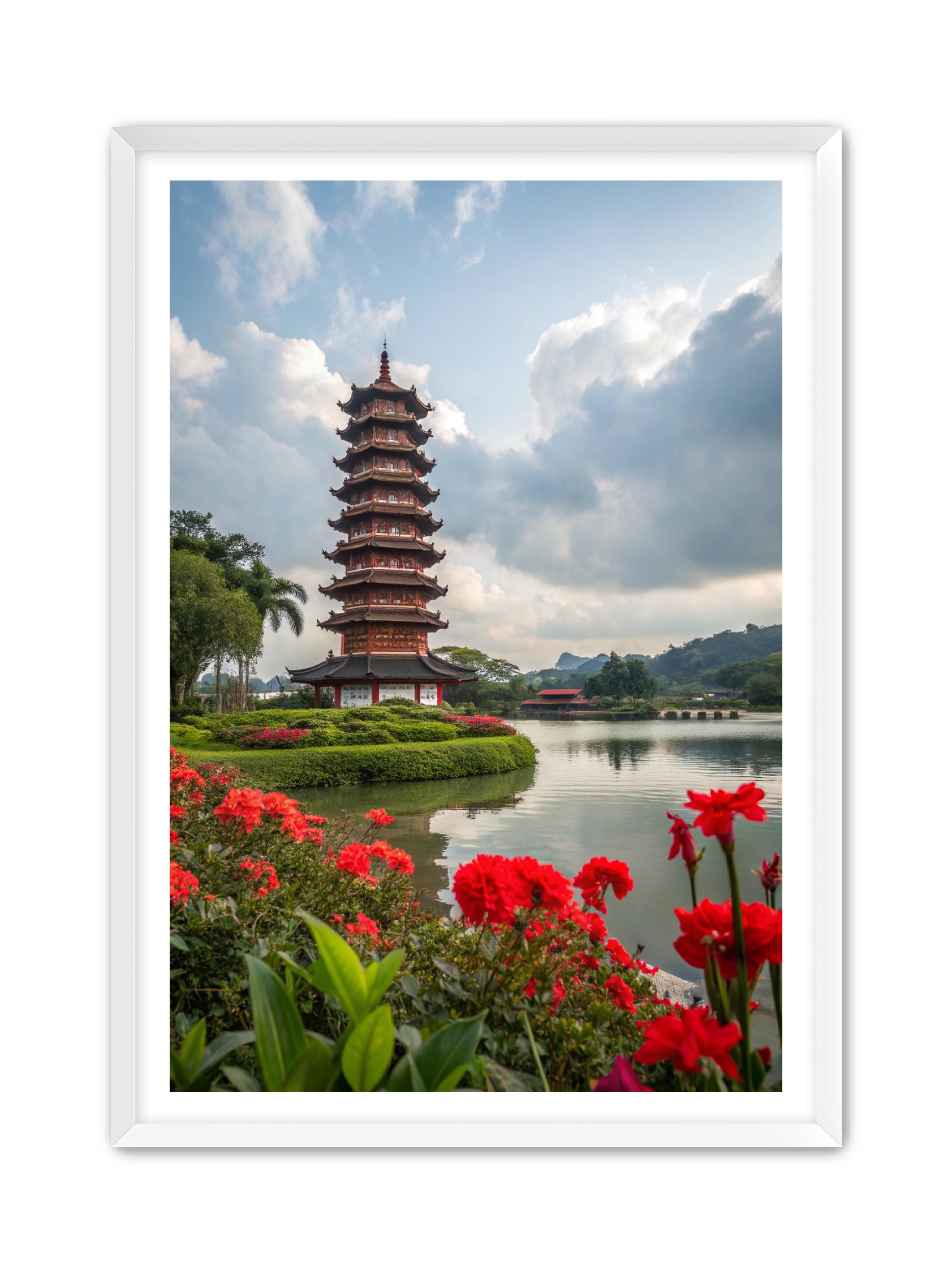 Apricus Prints 'Shogun Tower' Apricus Art Collection