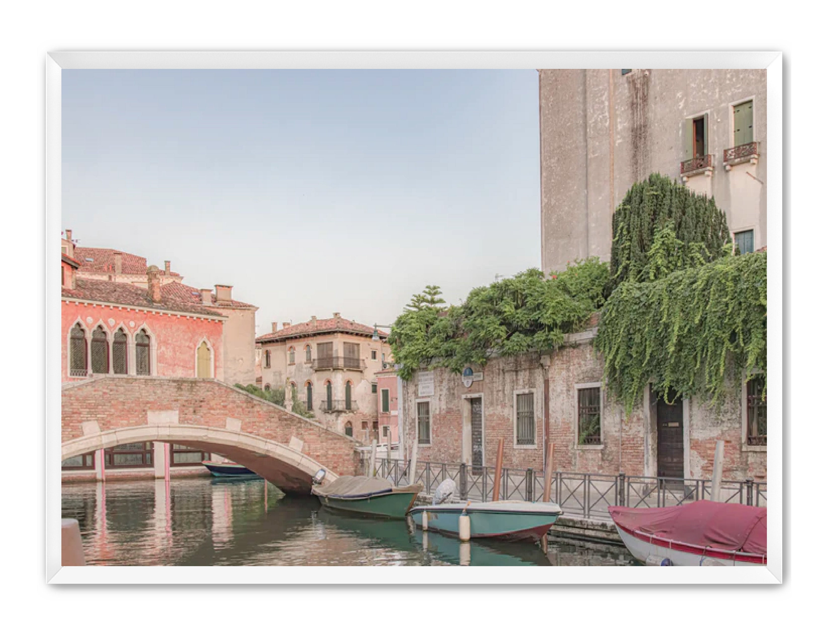 photography Prints 'BOATS ON THE VENETIAN CANAL' Erin Rudzinski