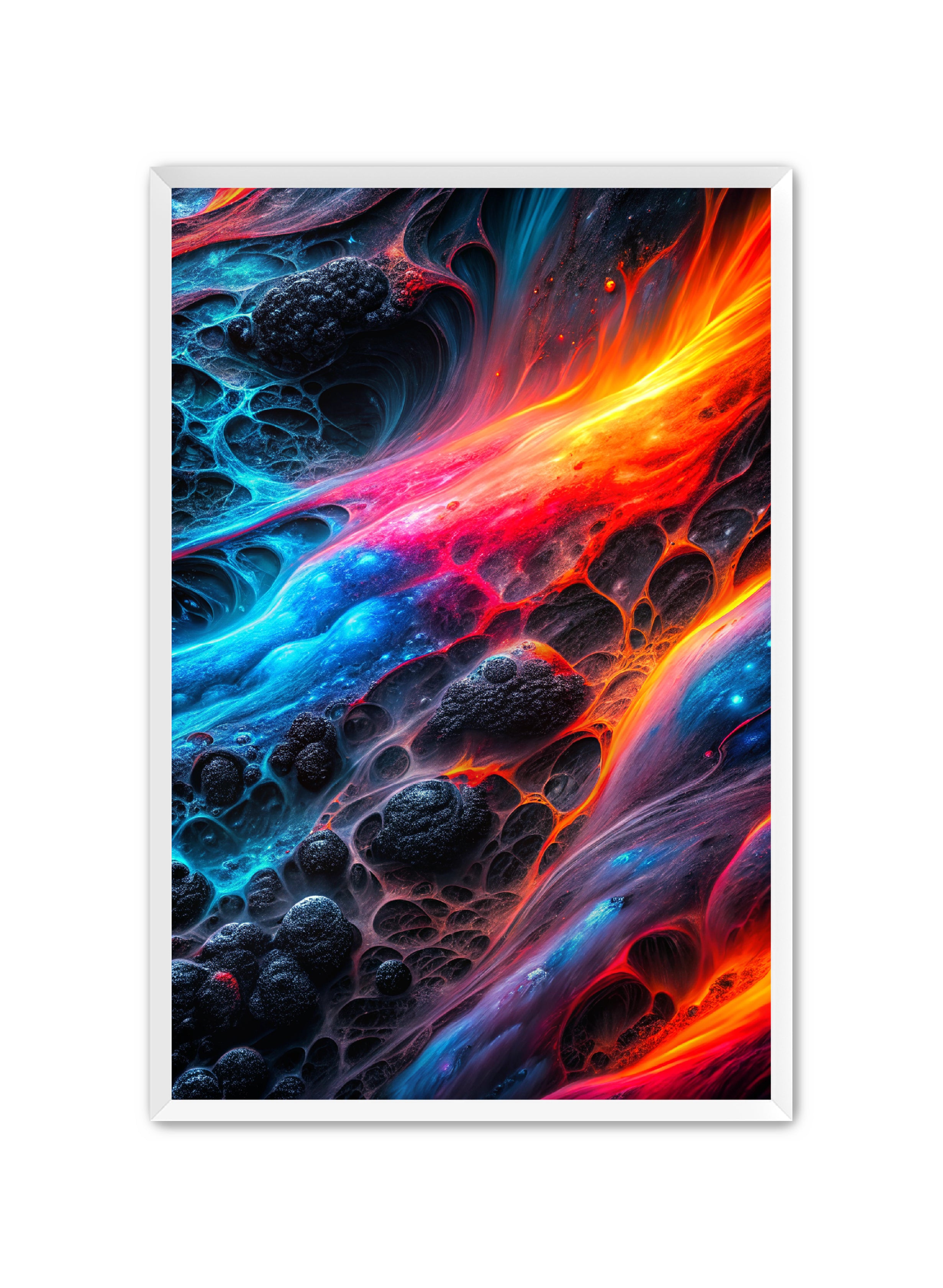 Abstract Prints 'Prism Flux' Apricus Art Collection