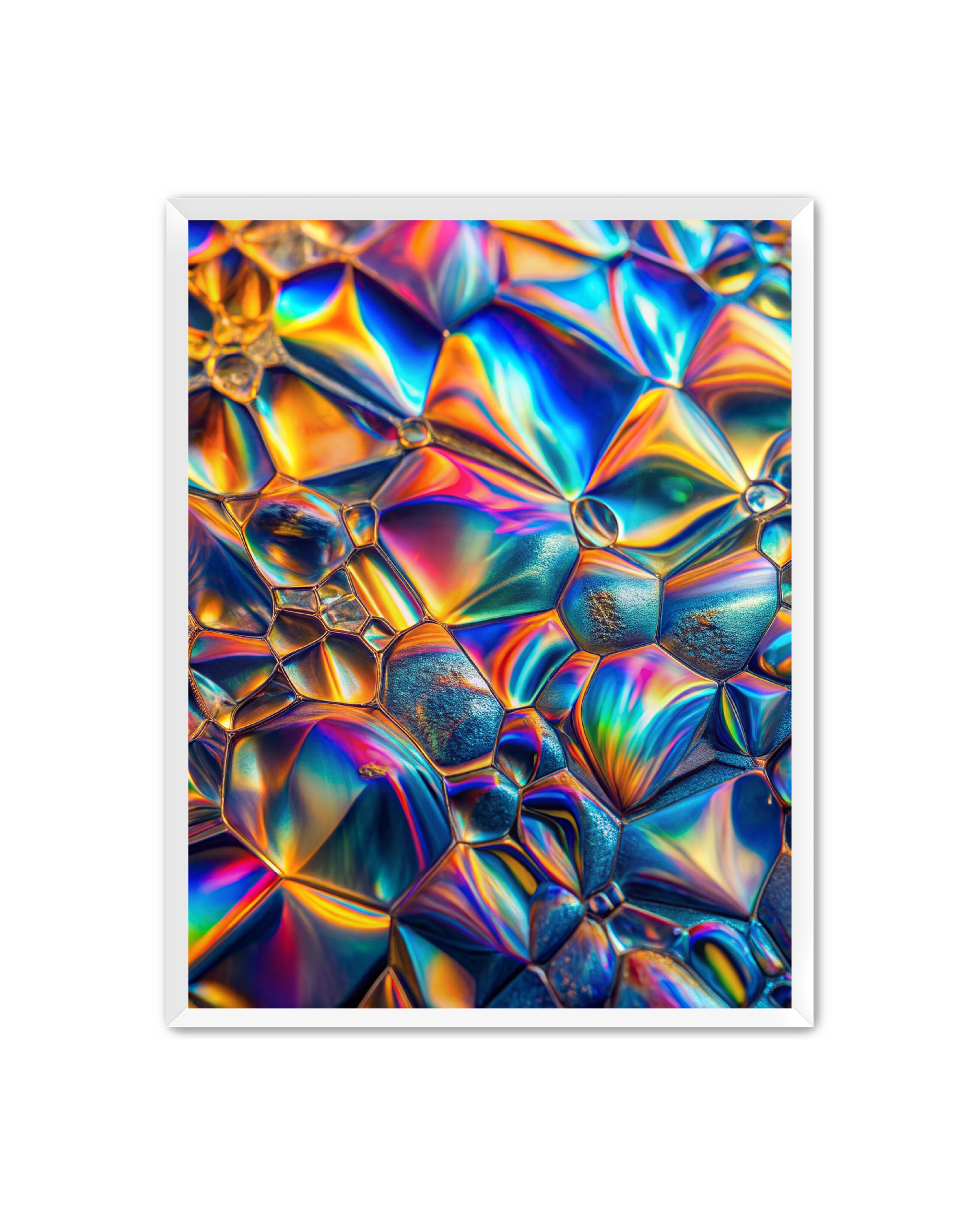 Abstract Prints 'Lucid Motion' Apricus Art Collection