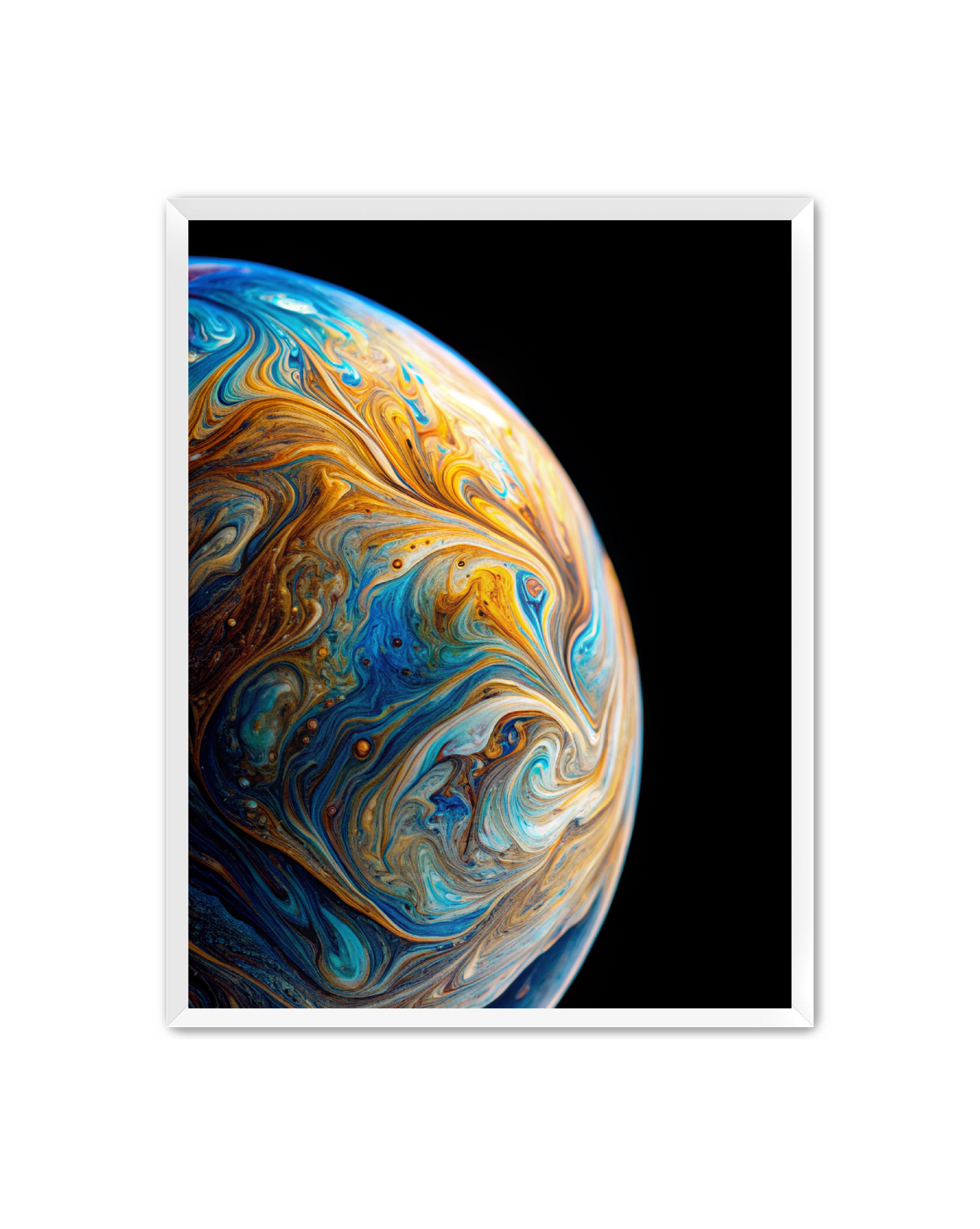 Abstract Prints 'Planet Love' Apricus Art Collection