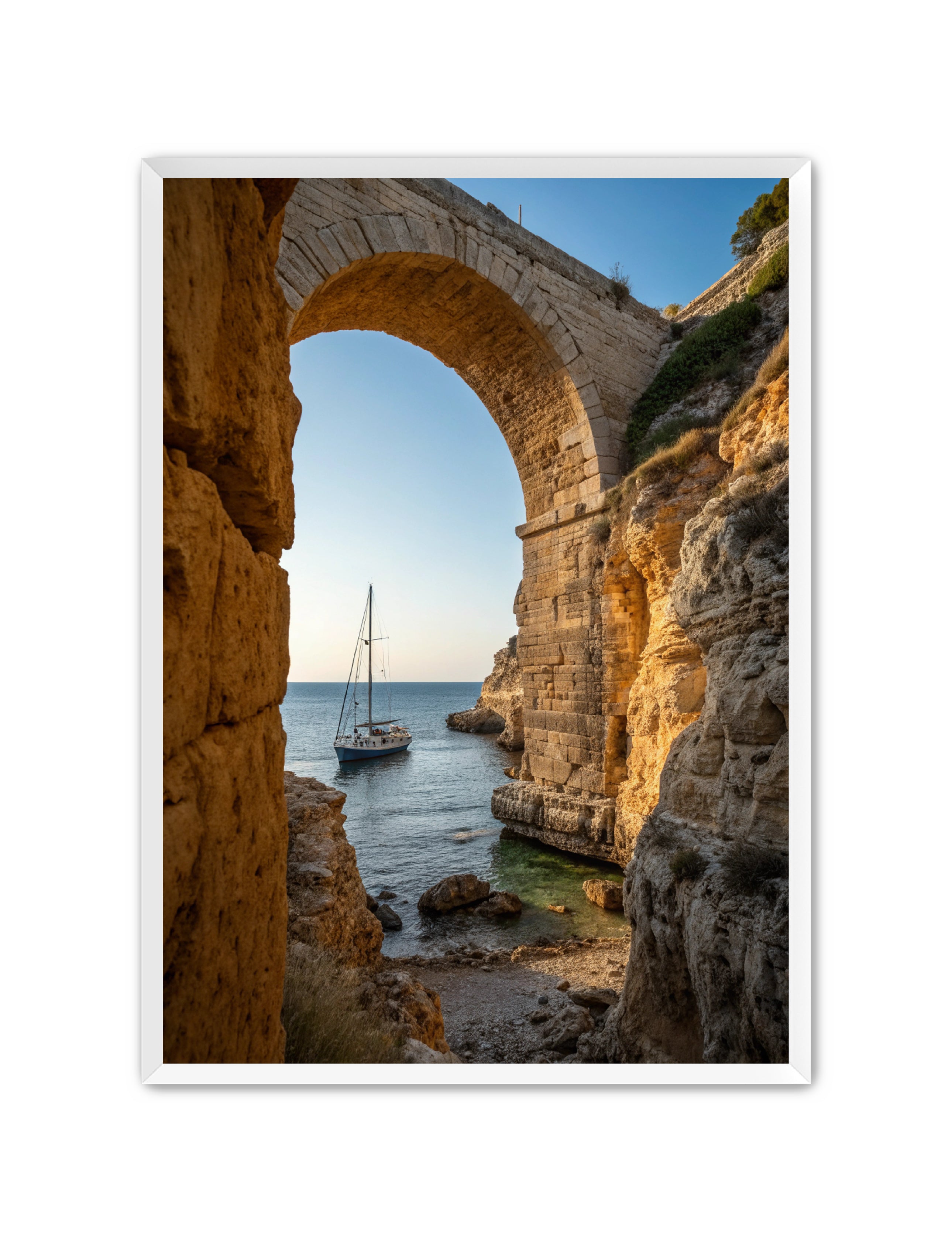 Apricus Prints Beaches 'Anchored by the Bridge' Apricus Art Collection