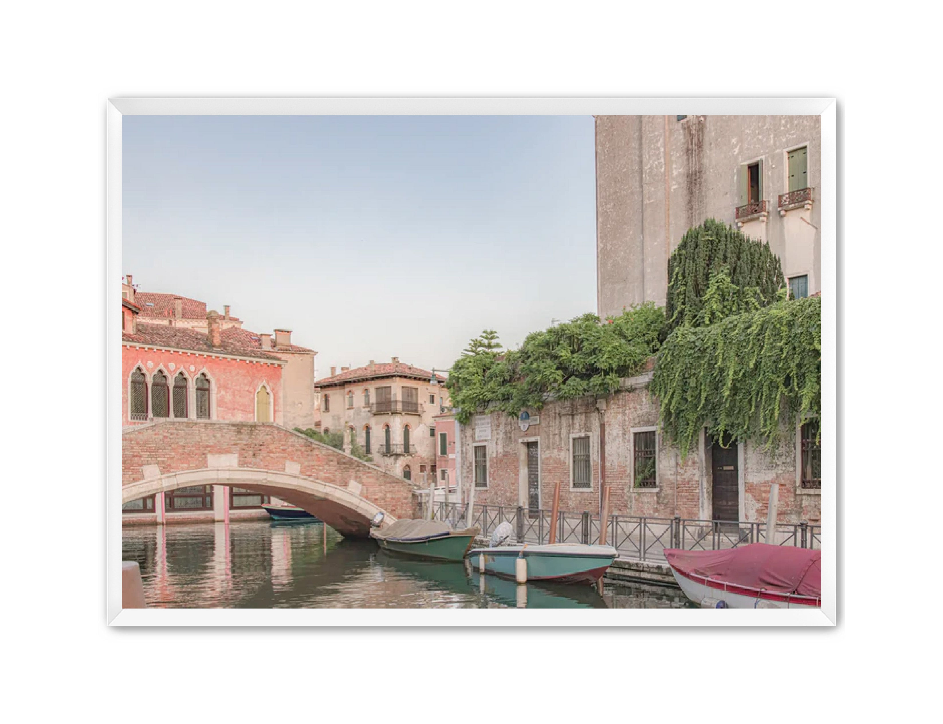 photography Prints 'BOATS ON THE VENETIAN CANAL' Erin Rudzinski