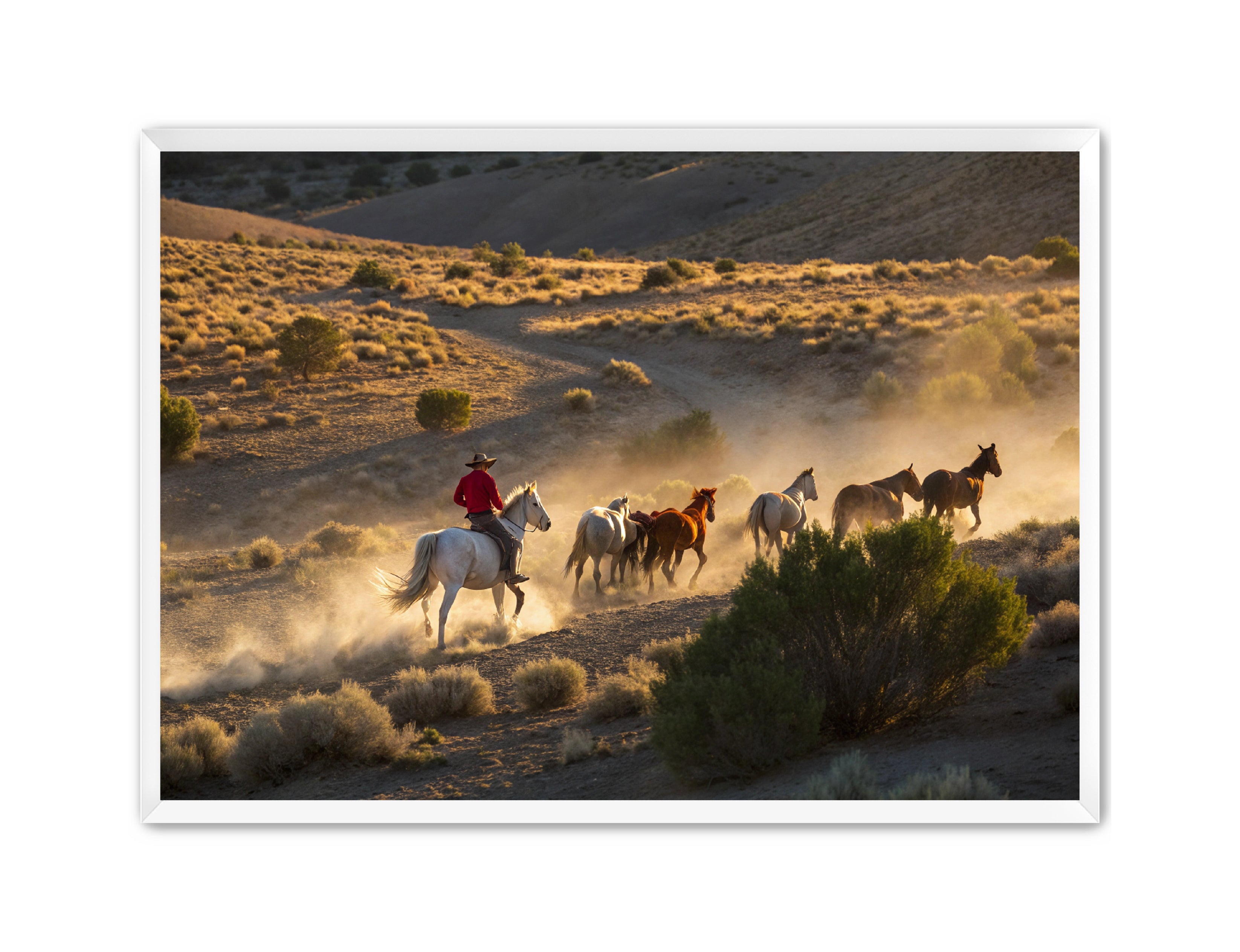 Apricus Prints Vaquero 'Push On' Apricus Art Collection