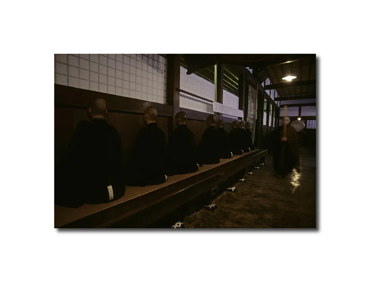 Figurative Photography Monks practicing zazen meditation, Elheiji Temple, Japan Peter Essick